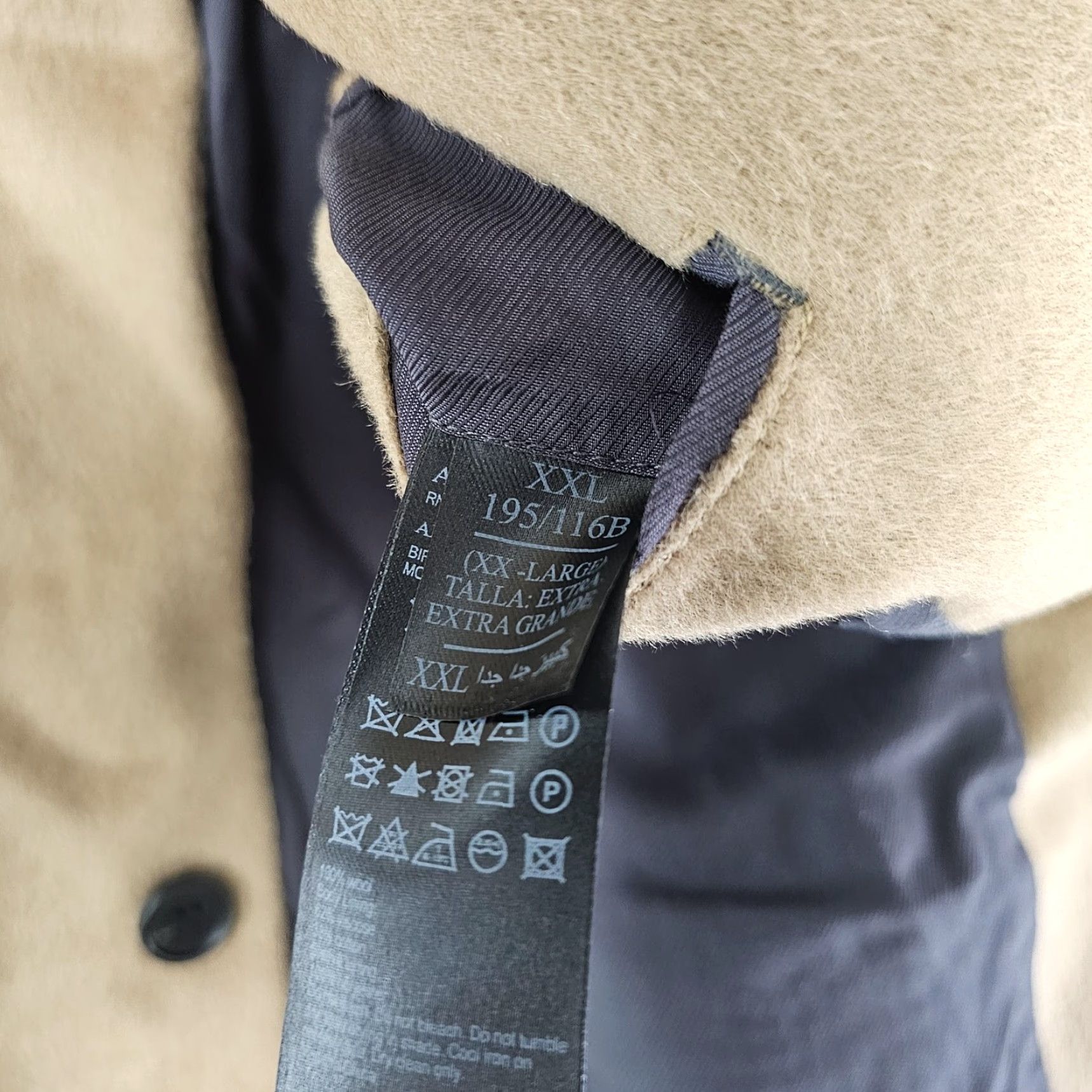 Allsaints AllSaints Coat Mens 2XL Wool Overcoat Camel Brown Single-Breasted Pockets 2XL Timeless Fall Winter Size US XXL / EU 58 / 5 - 5 Thumbnail