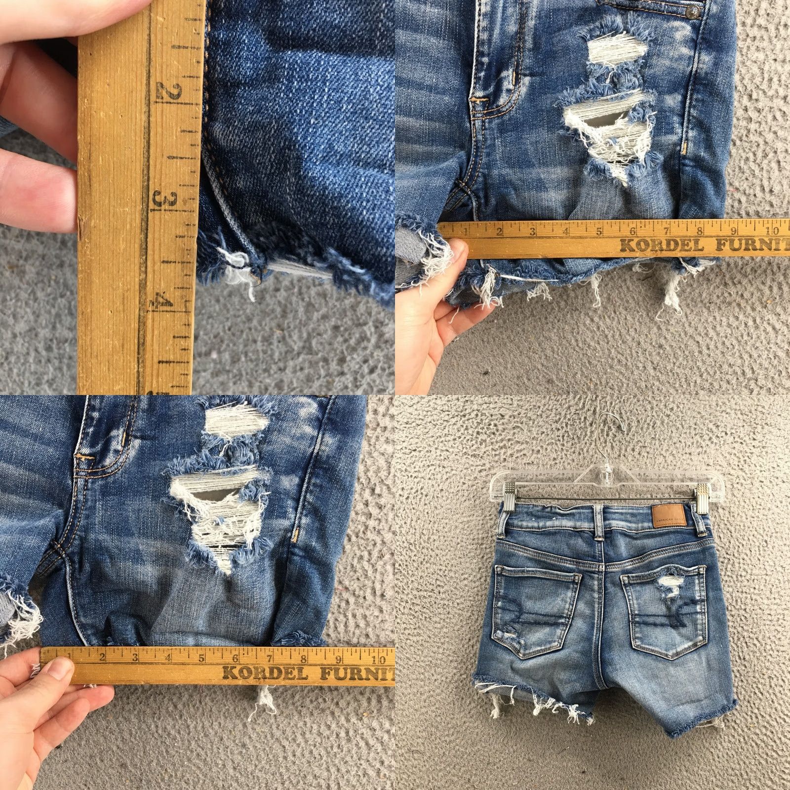 American Eagle Outfitters American Eagle Outfitters Cut Off Short Pants Womens 0 Denim Blue Mid Rise Zip Casual Shorts Women XS-0 Size 25" / US 0 / IT 36 - 8 Thumbnail