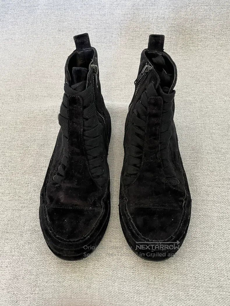 Ann Demeulemeester Ann Demeulemeester 37.5 high-top velvet board shoes and bo Size US 7 / IT 37 - 2 Thumbnail