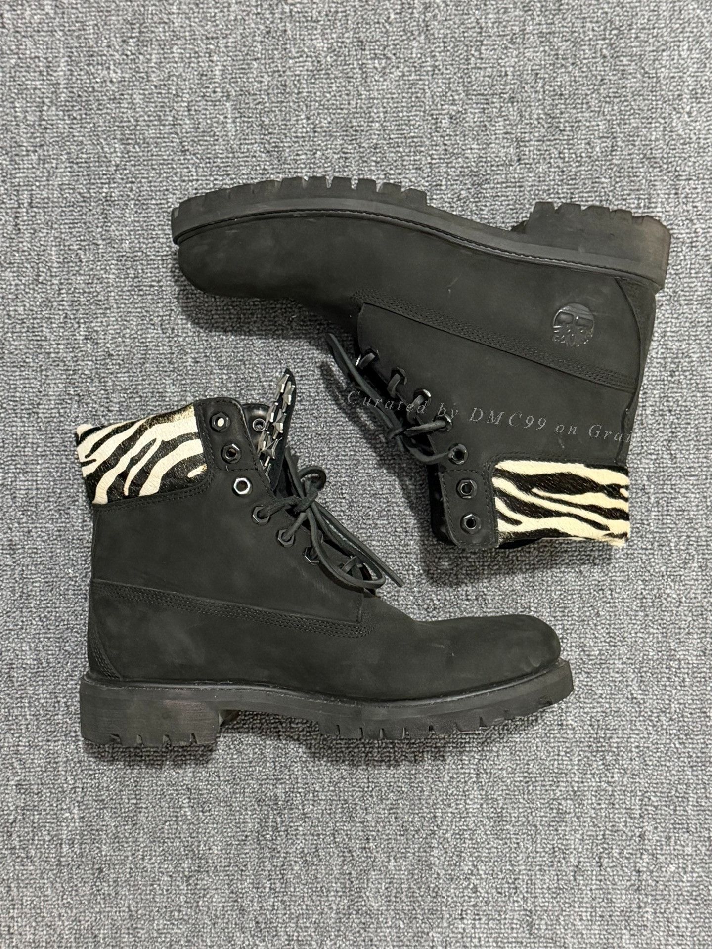 Timberland Timberland Black Zebra Horsehair Stud Boots Size US 9 / EU 42 - 1 Thumbnail