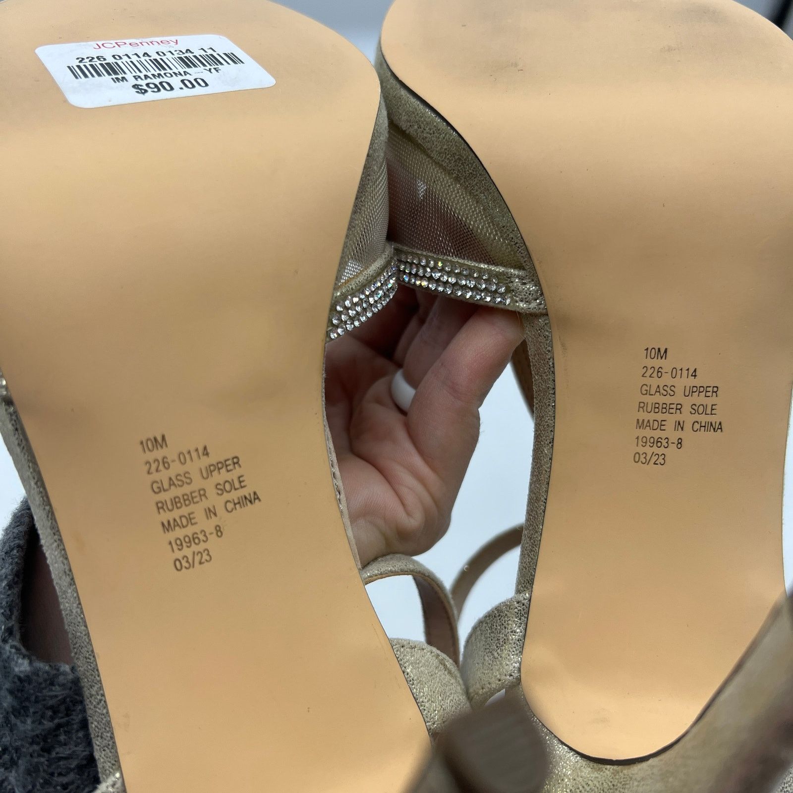 Other I.Miller Womens Ramona Heeled Sandals Gold Size 10M Size US 10 / IT 40 - 7 Thumbnail
