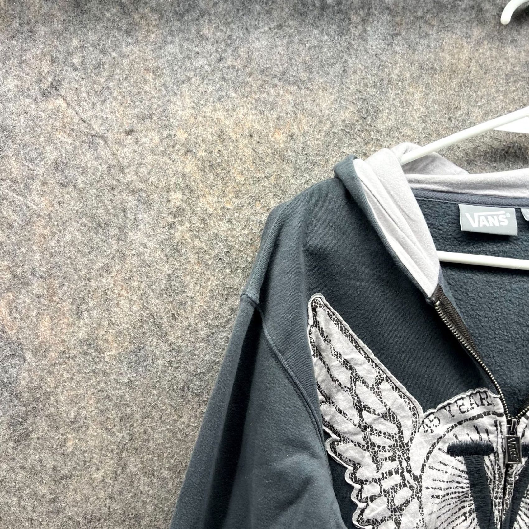 Vans VANS Sweater Women XL Full Zip Hoodie Fleece Cotton Gray Regular Size Type XS? (No) Size XL / US 12-14 / IT 48-50 - 3 Thumbnail