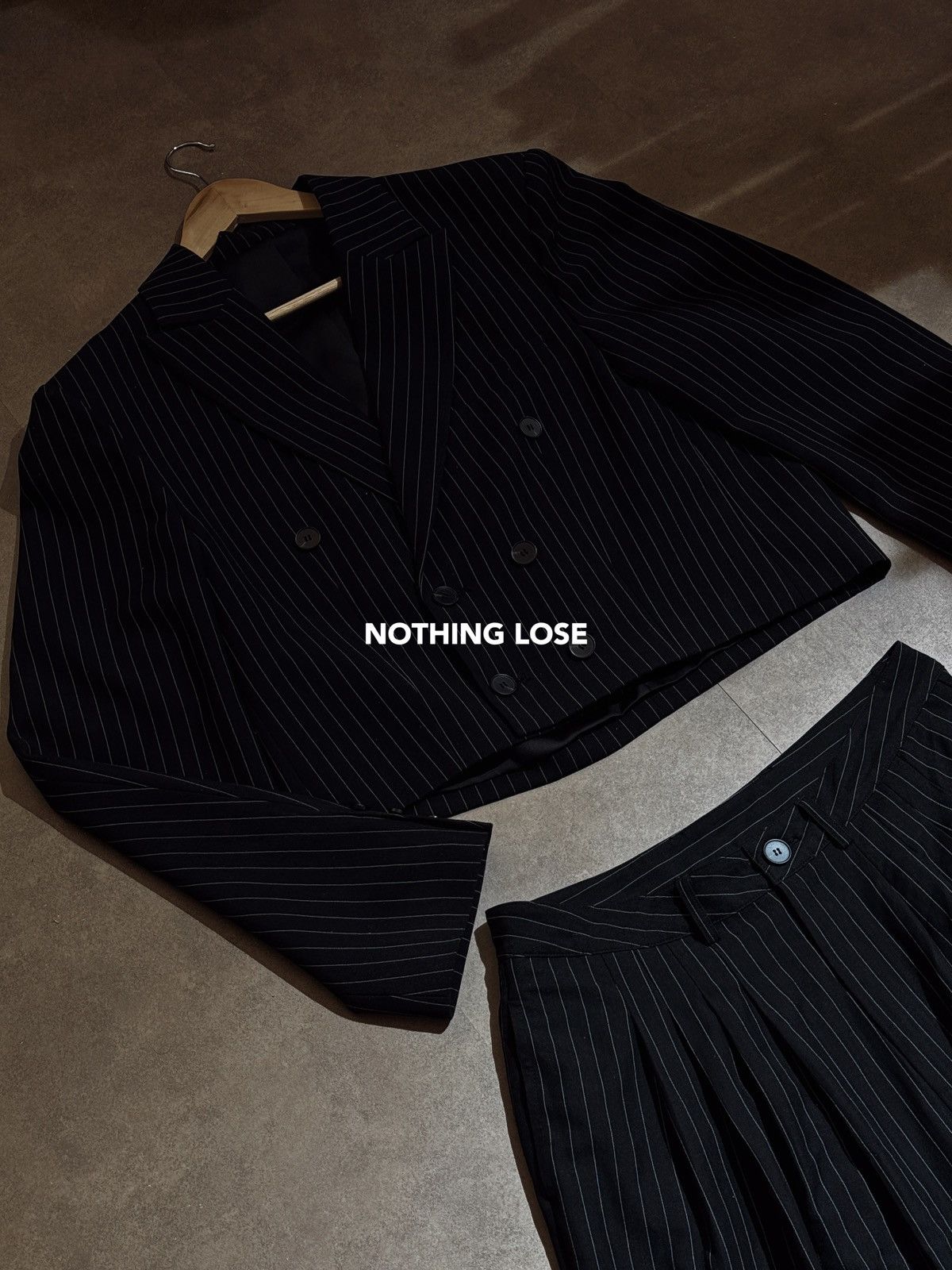 Other Nothing Lose Unisex Strip Blazer Size 40R - 5 Thumbnail
