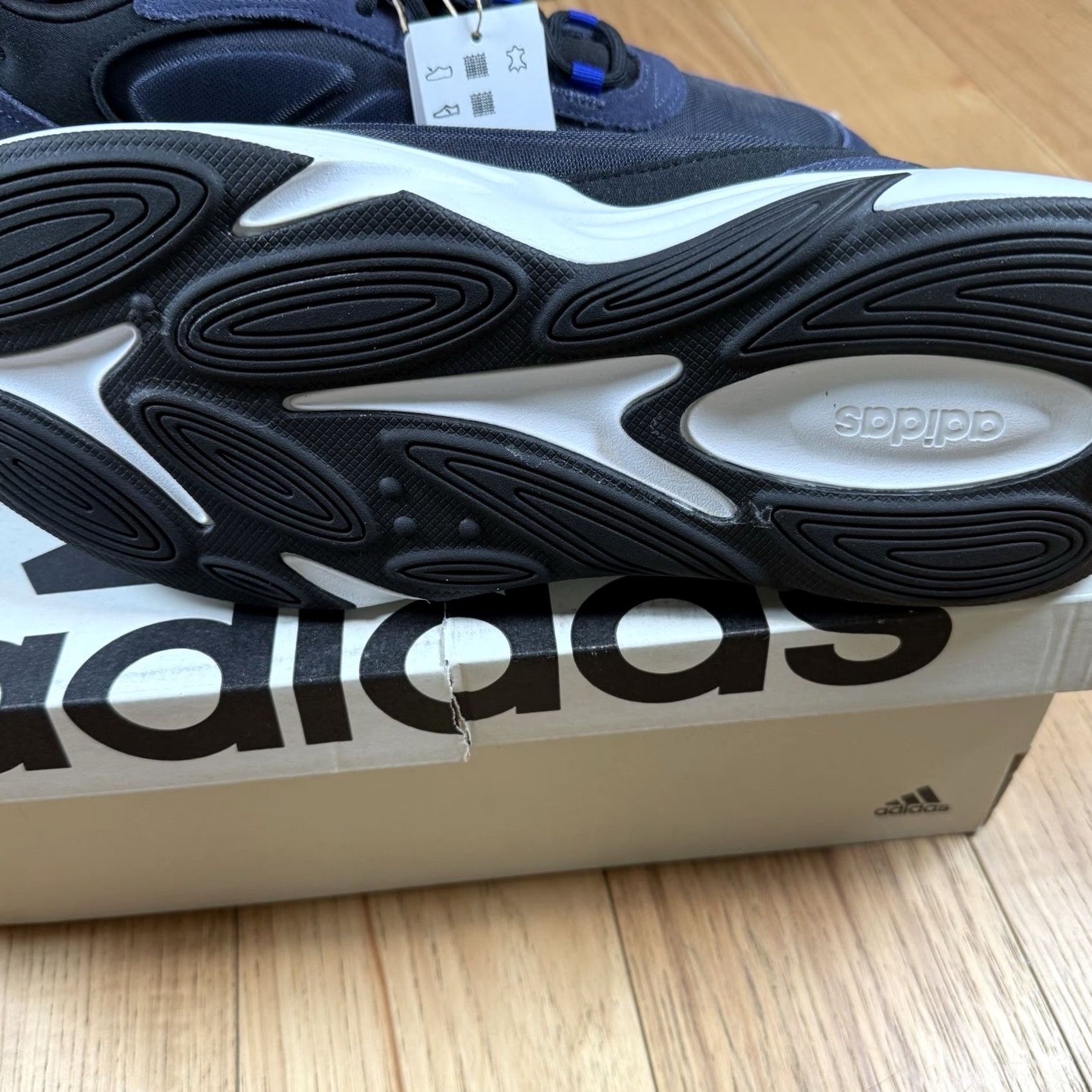 Adidas Adidas Ozelle Sneaker Men's 12.5 Black Blue H03506 Running Athletic Footwear New in Box Size US 13 / EU 46 - 6 Thumbnail