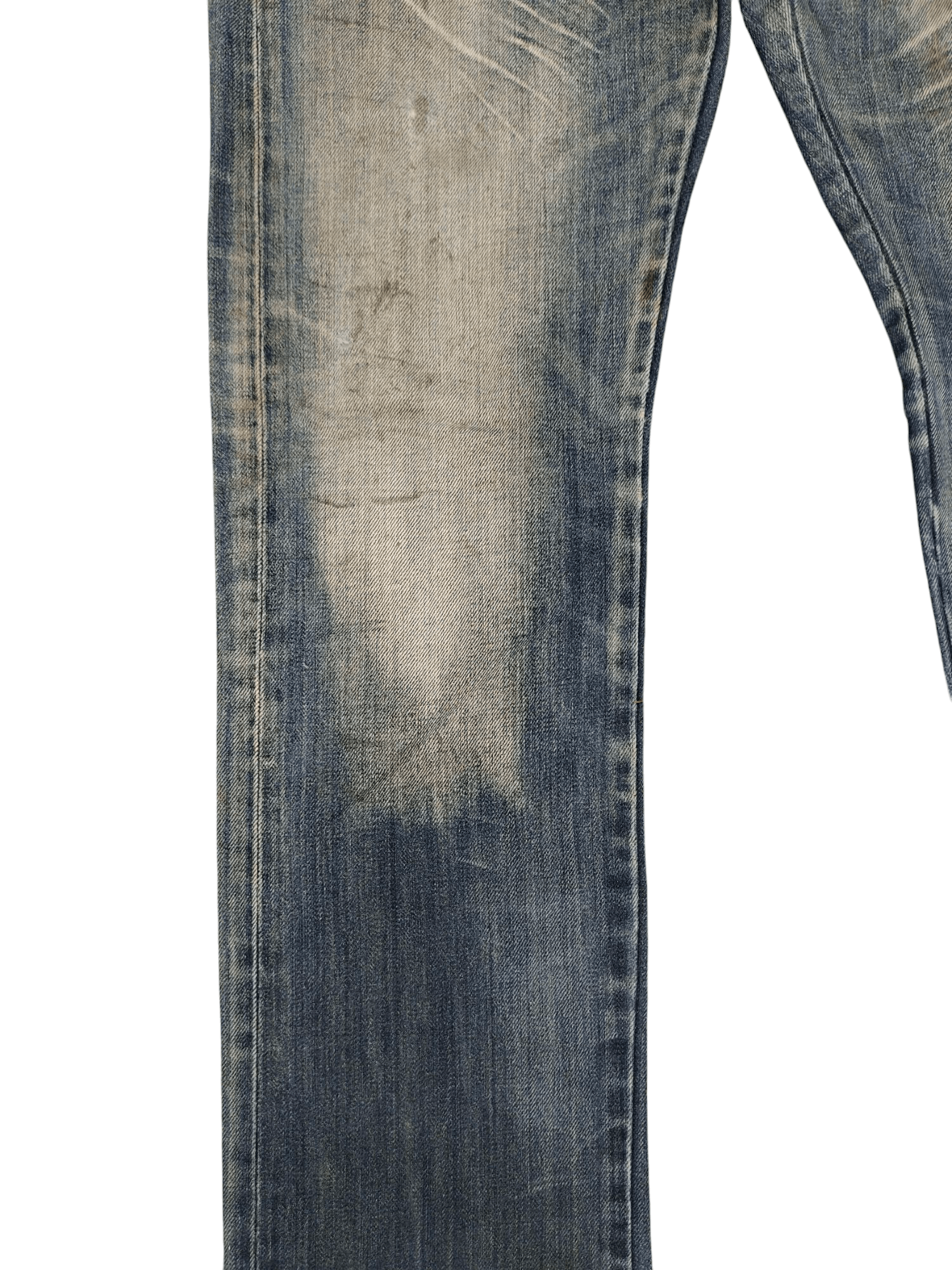 Hysteric Glamour Vintage Y2k Navy Produce Japan Clawmark Distress Faded Jeans Size US 32 / EU 48 - 4 Thumbnail