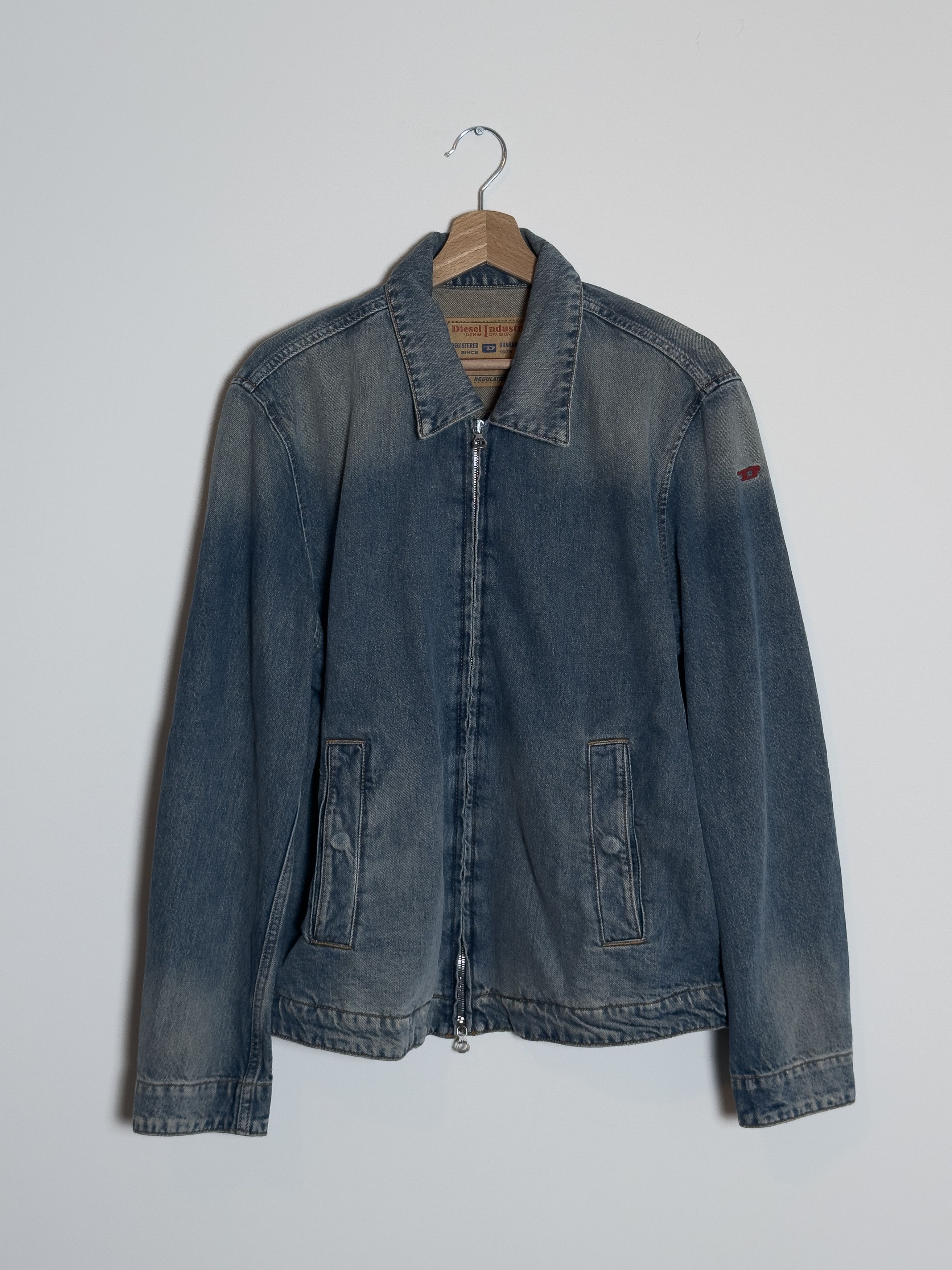 Diesel Denim blouson jacket with dirt wash Size US M / EU 48-50 / 2 - 1 Thumbnail