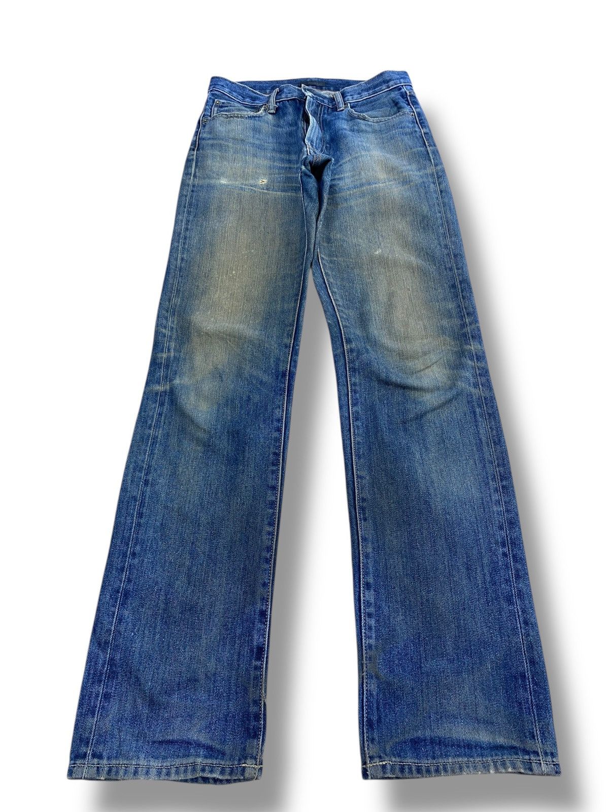 Uniqlo Uniqlo Whiskers Rusty Wash Style Loose Jeans Size US 30 / EU 46 - 1 Thumbnail