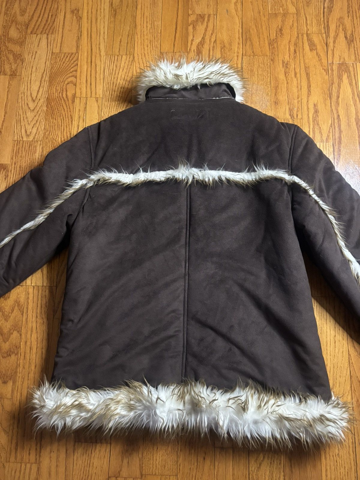 Pelle Pelle Pelle Pelle Brown Fur-Trim Zip Jacket Size US XS / EU 42 / 0 - 4 Thumbnail