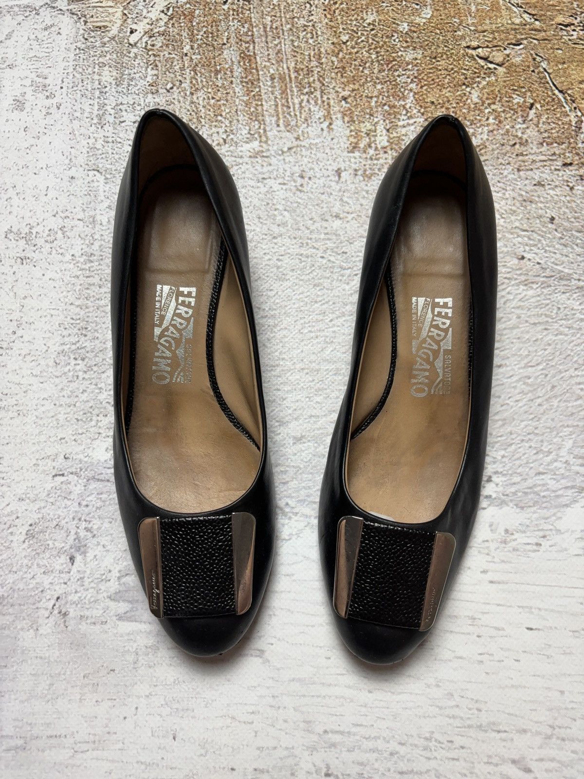 Salvatore Ferragamo Salvatore Ferragamo leather Italian vintage shoes mules Size US 8 / IT 38 - 3 Thumbnail