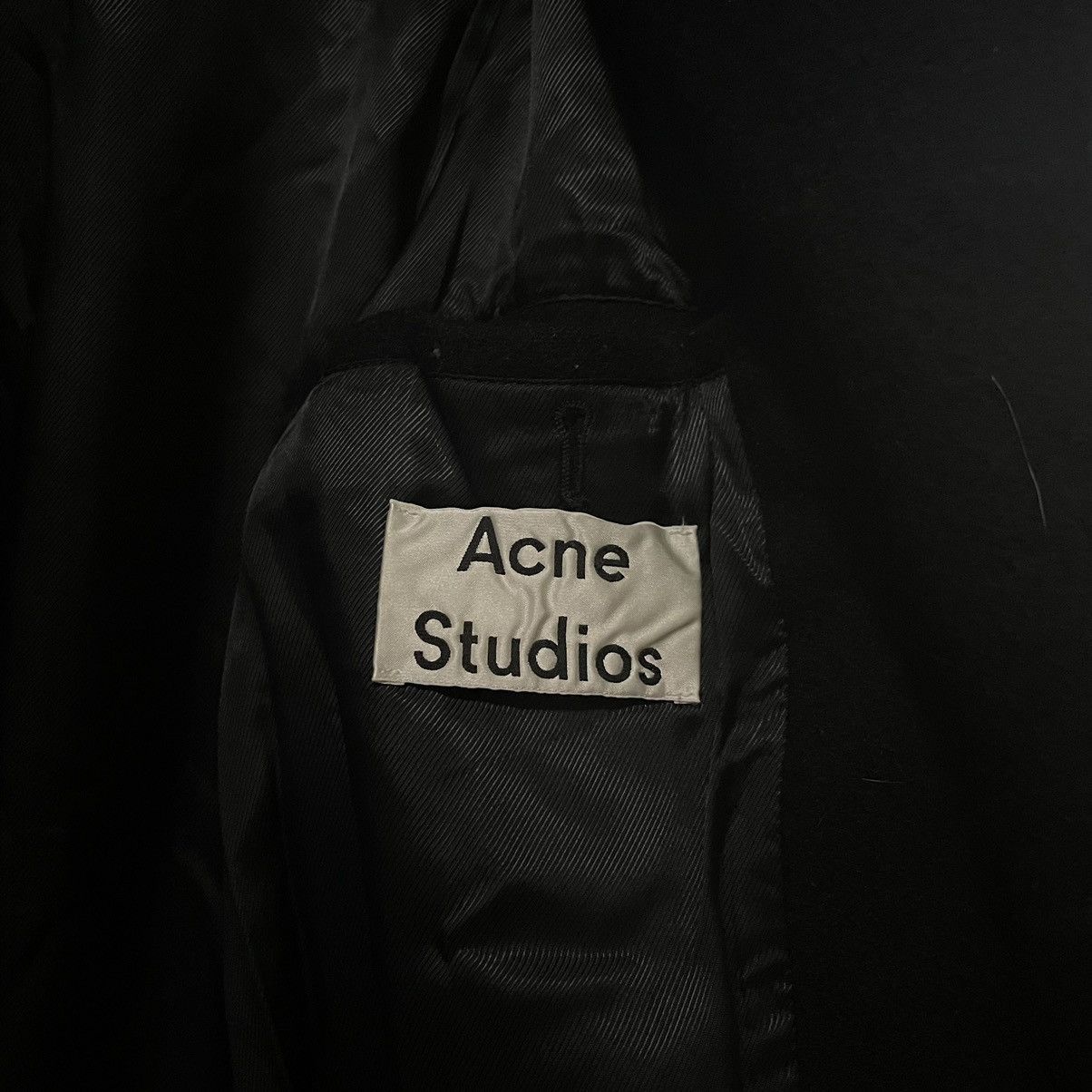 Acne Studios Oversized Black Wool Coat [50] Acne Studios Size US M / EU 48-50 / 2 - 5 Thumbnail