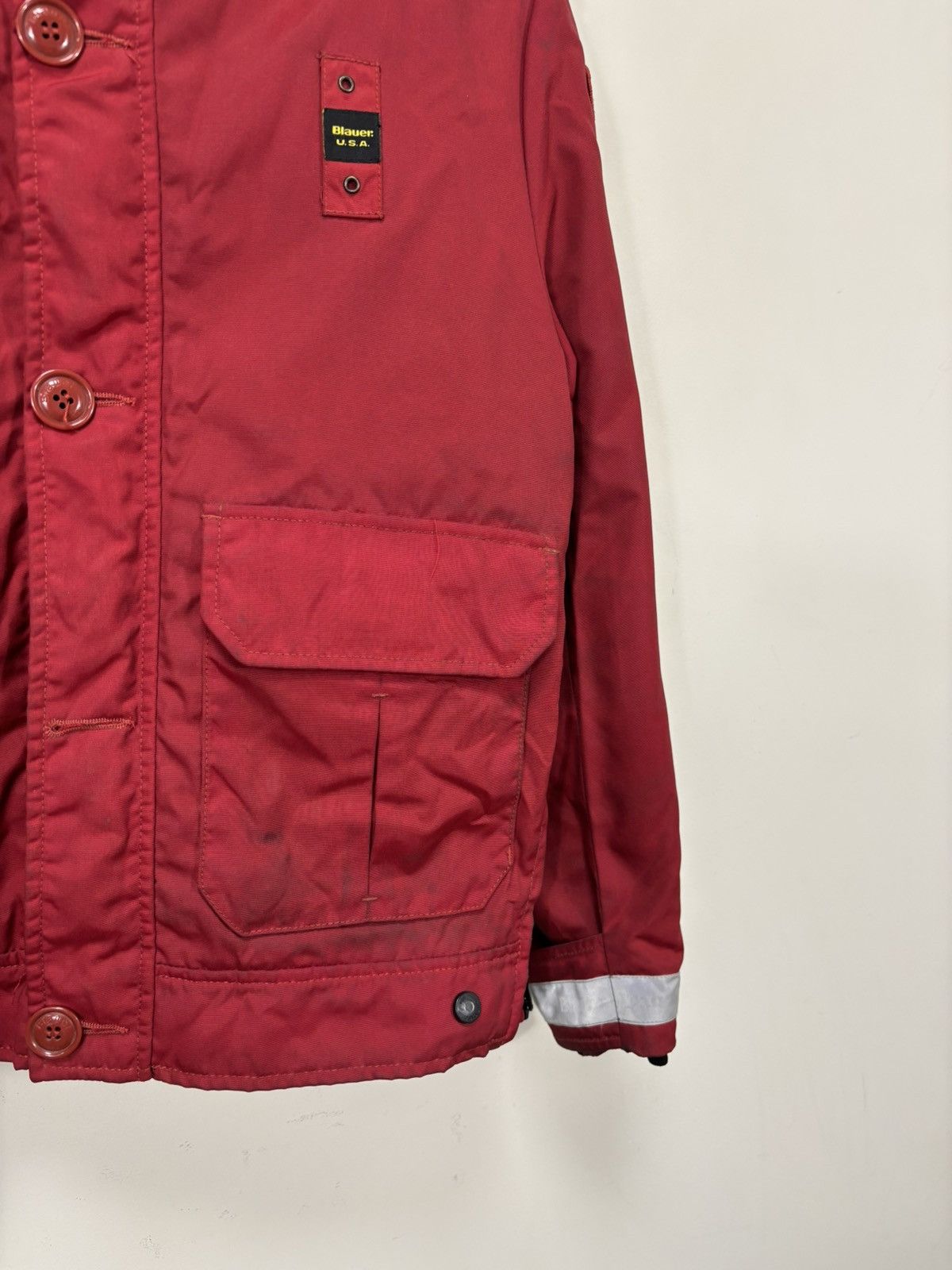 Other Blauer Vintage Men’s Red Insulated USA Police Bomber Jacket Size US M / EU 48-50 / 2 - 5 Thumbnail