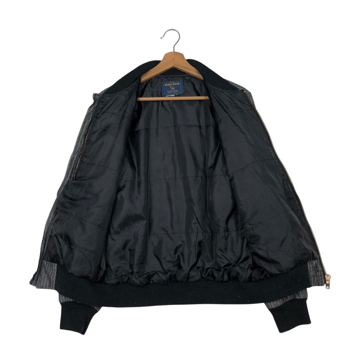 Japanese Brand 📌Vintage Hickory Chore Bomber Jacket Woolrich Issey Miyake Size US M / EU 48-50 / 2 - 14 Thumbnail