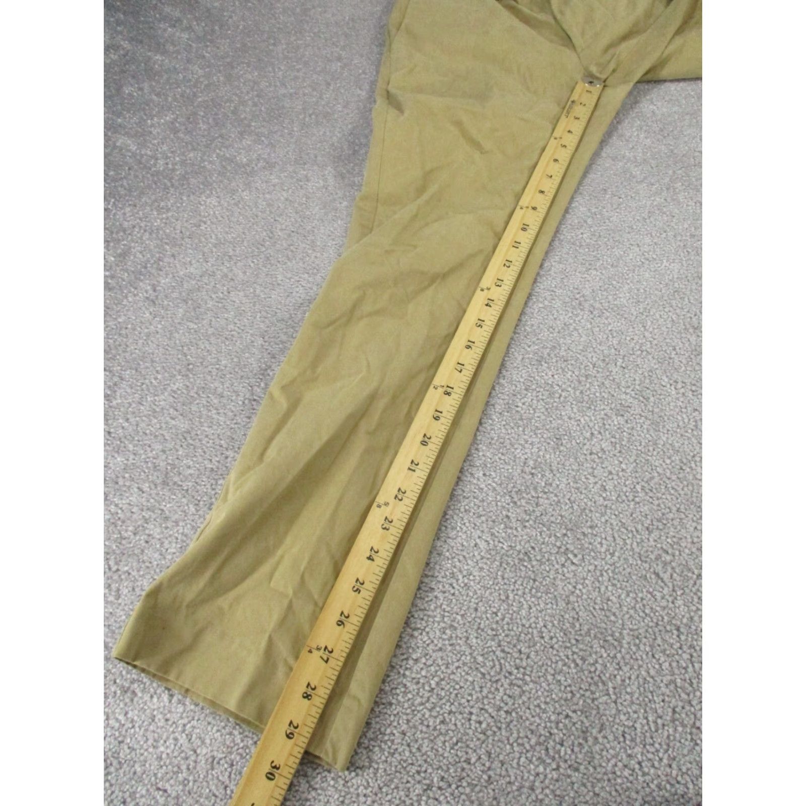 Bonobos Bonobos Dress Pants Mens 29 Khaki Cotton Slim Straight 29X29 Beige Flat Front Zip Size 29 City Preppy Mens Size US 29 - 6 Thumbnail