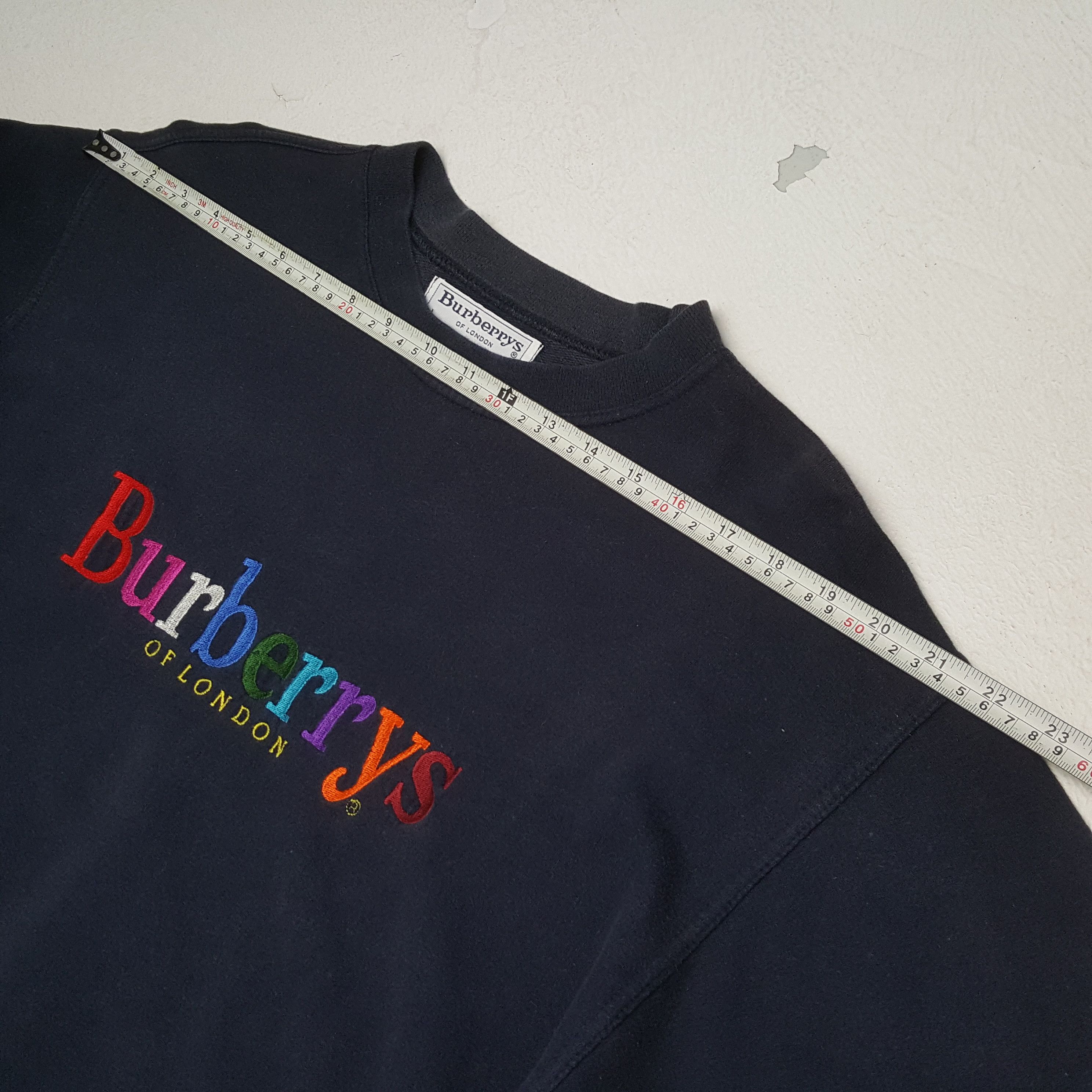 Burberry BURBERRYS Luxury Fashion Brand Colours Spellout Sweatshirt Size US L / EU 52-54 / 3 - 4 Thumbnail