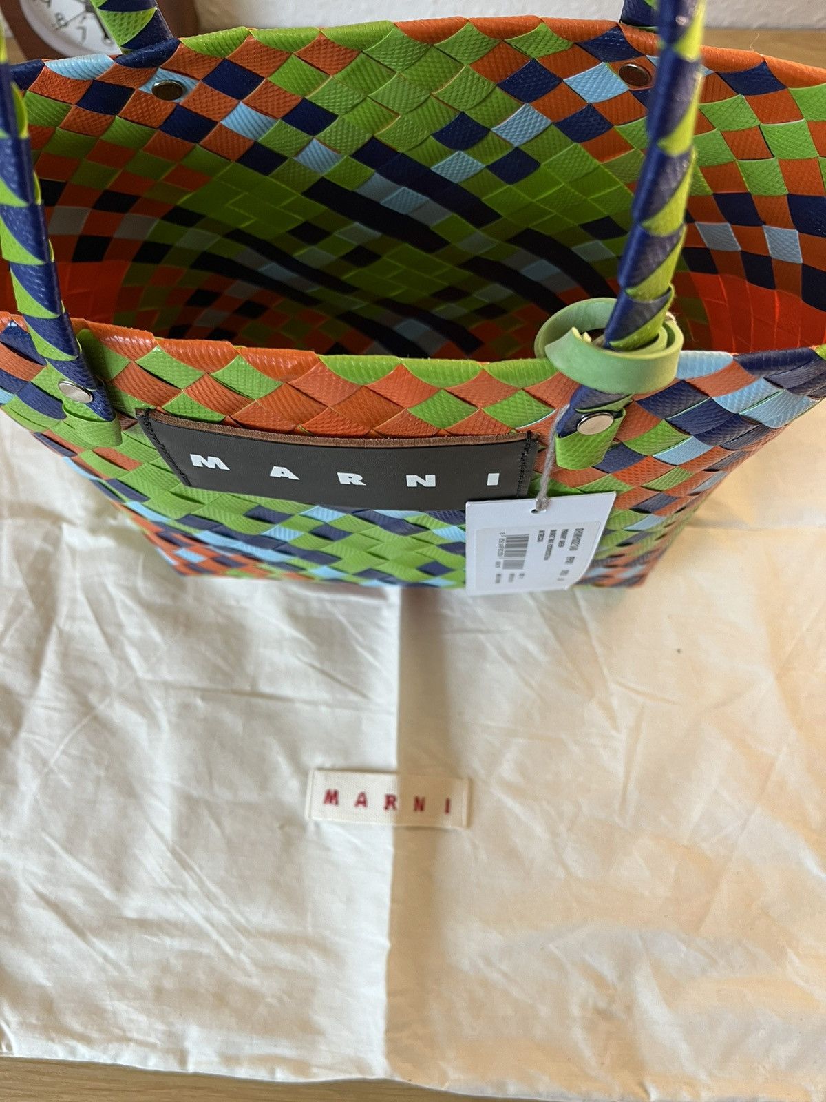 Marni Marni basket bag primary green Size ONE SIZE - 8 Thumbnail