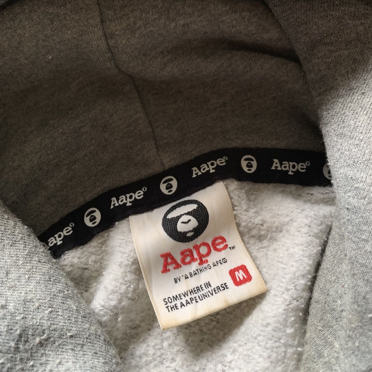 Aape 2000s Bape Aape Apunvs Pullover Hoodie Grey Size US M / EU 48-50 / 2 - 8 Thumbnail