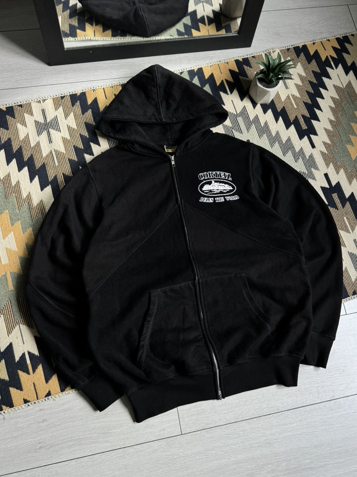 corteiz hoodie セットアップ Corteiz Superior V2 Zip-Up Hoodie Black Men's - FW23 - US