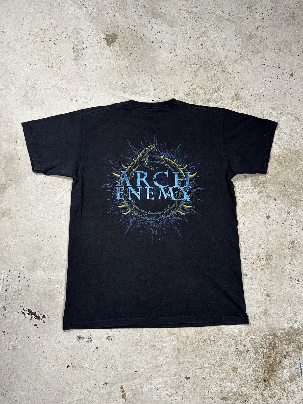 Band Tees × Vintage Vintage Y2K Arch Enemy Black Band Metal Tour Tee Size US L / EU 52-54 / 3 - 2 Thumbnail