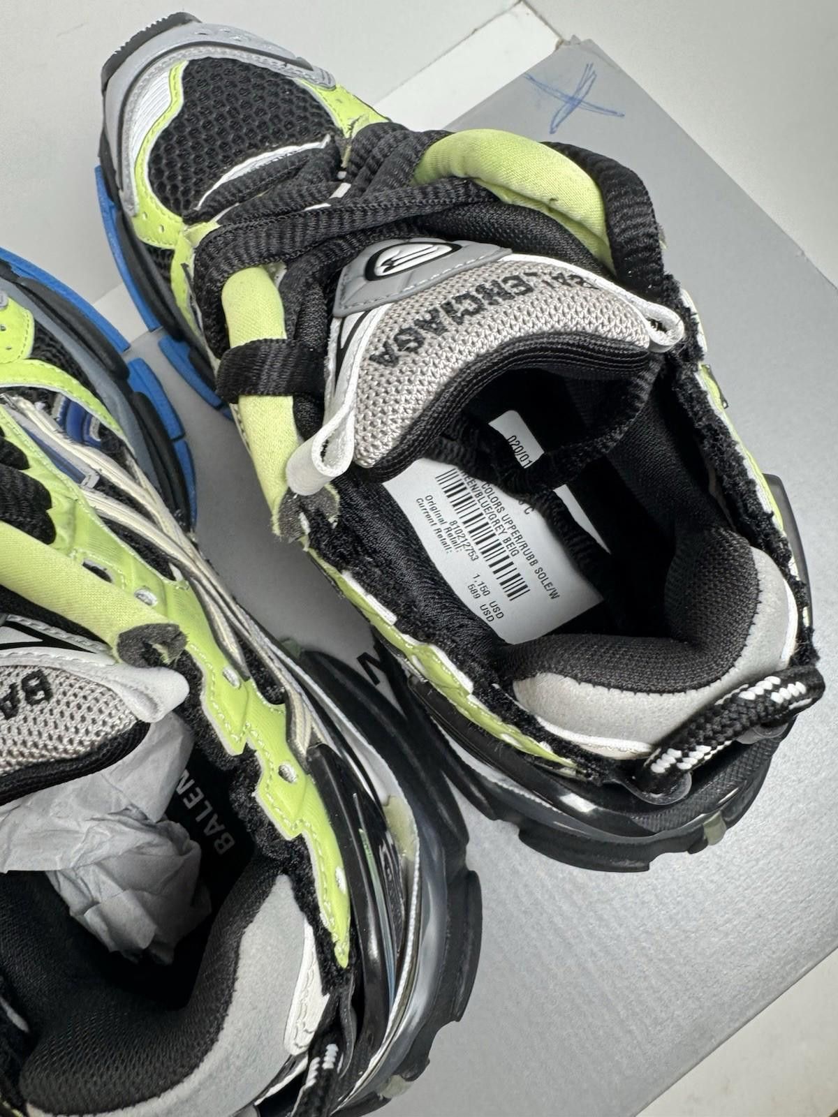 Balenciaga Balenciaga Runner Sneakers Green Blue Grey Women’s Size 35 Size US 5 / IT 35 - 5 Thumbnail