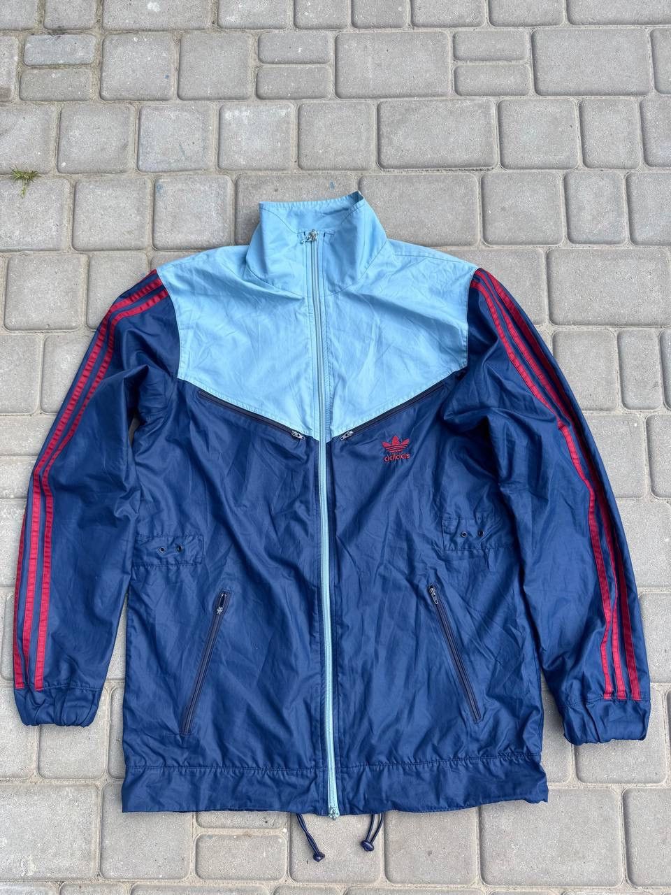 Adidas Vintage Adidas Windbreaker Jacket 90s Y2K Size US M / EU 48-50 / 2 - 2 Thumbnail