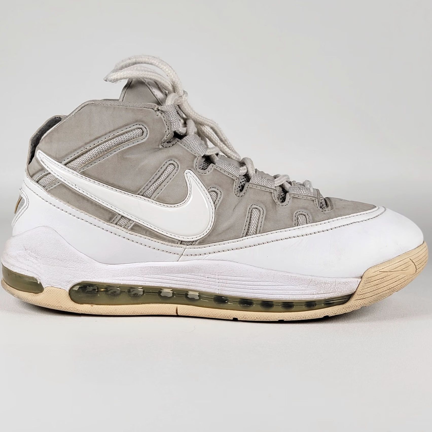 Nike NIKE AIR MAX 2 UPTEMPO 94 HIGH TOP BASKETBALL SNEAKER Men Size 10.5 M White Nike Sneakers High Top Basketball Shoe 2008 Size US M / EU 48-50 / 2 - 4 Thumbnail