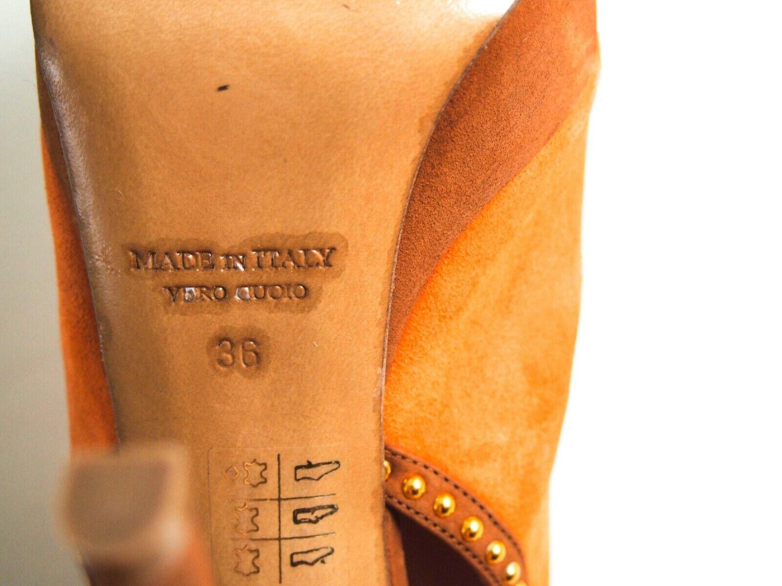 Other Loriblu Plateau Sandals Studded Orange Suede US 6 EU 36 Size US 6 / IT 36 - 9 Thumbnail