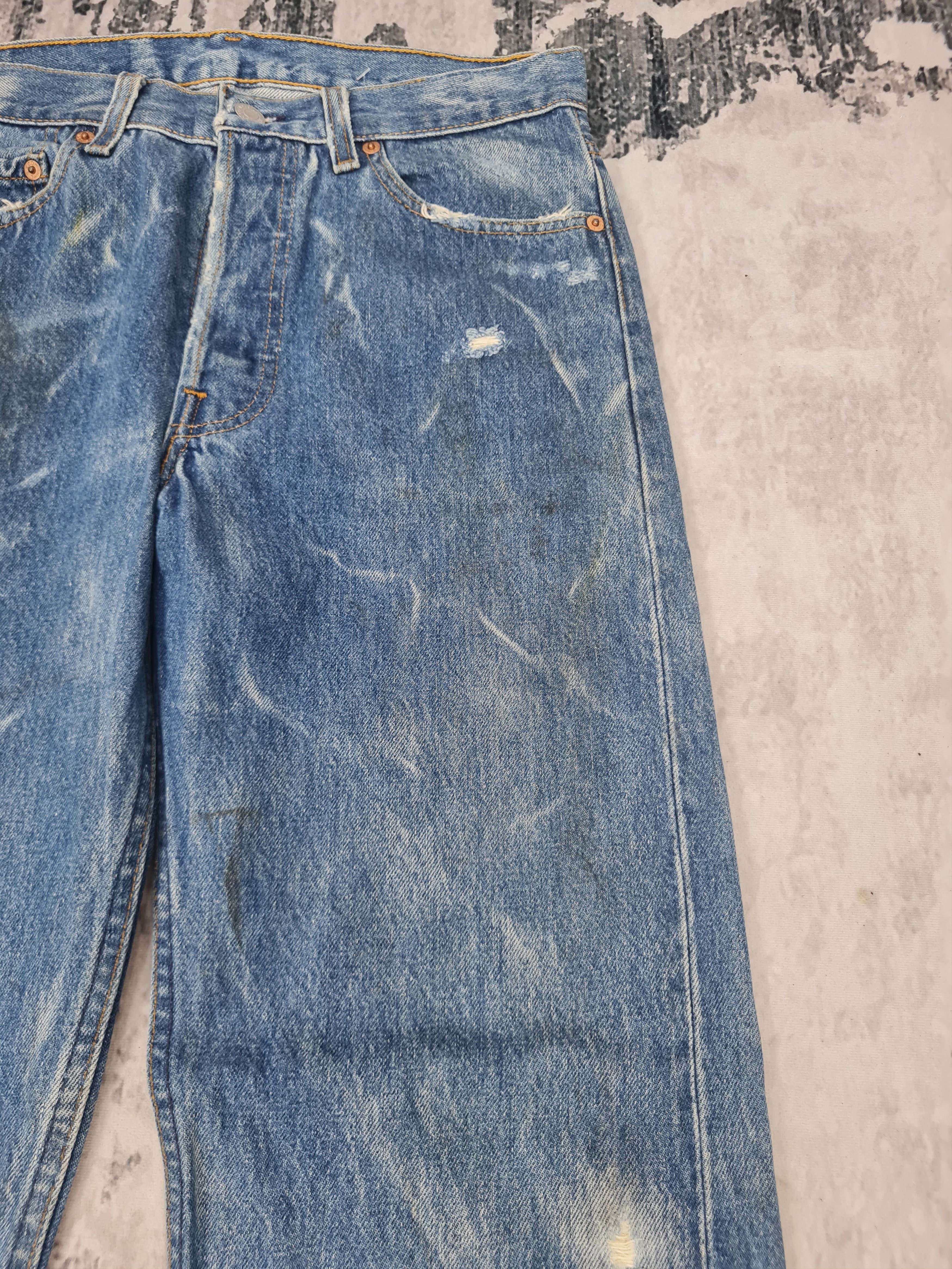Levi's Vintage Clothing Vtg 90's LEVIS 501 Bleach Design Rust Jeans L0403 Size 30X31 Size US 30 / EU 46 - 4 Thumbnail