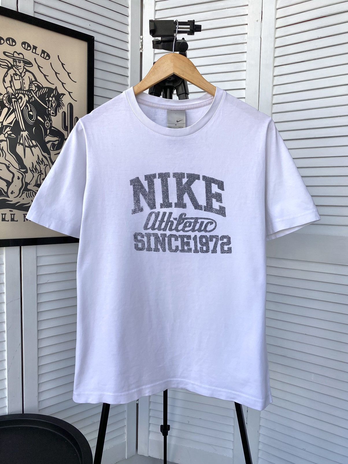 Nike × Vintage Nike Vintage Big Retro Logo Tee Shirt Y2K Size US M / EU 48-50 / 2 - 3 Thumbnail