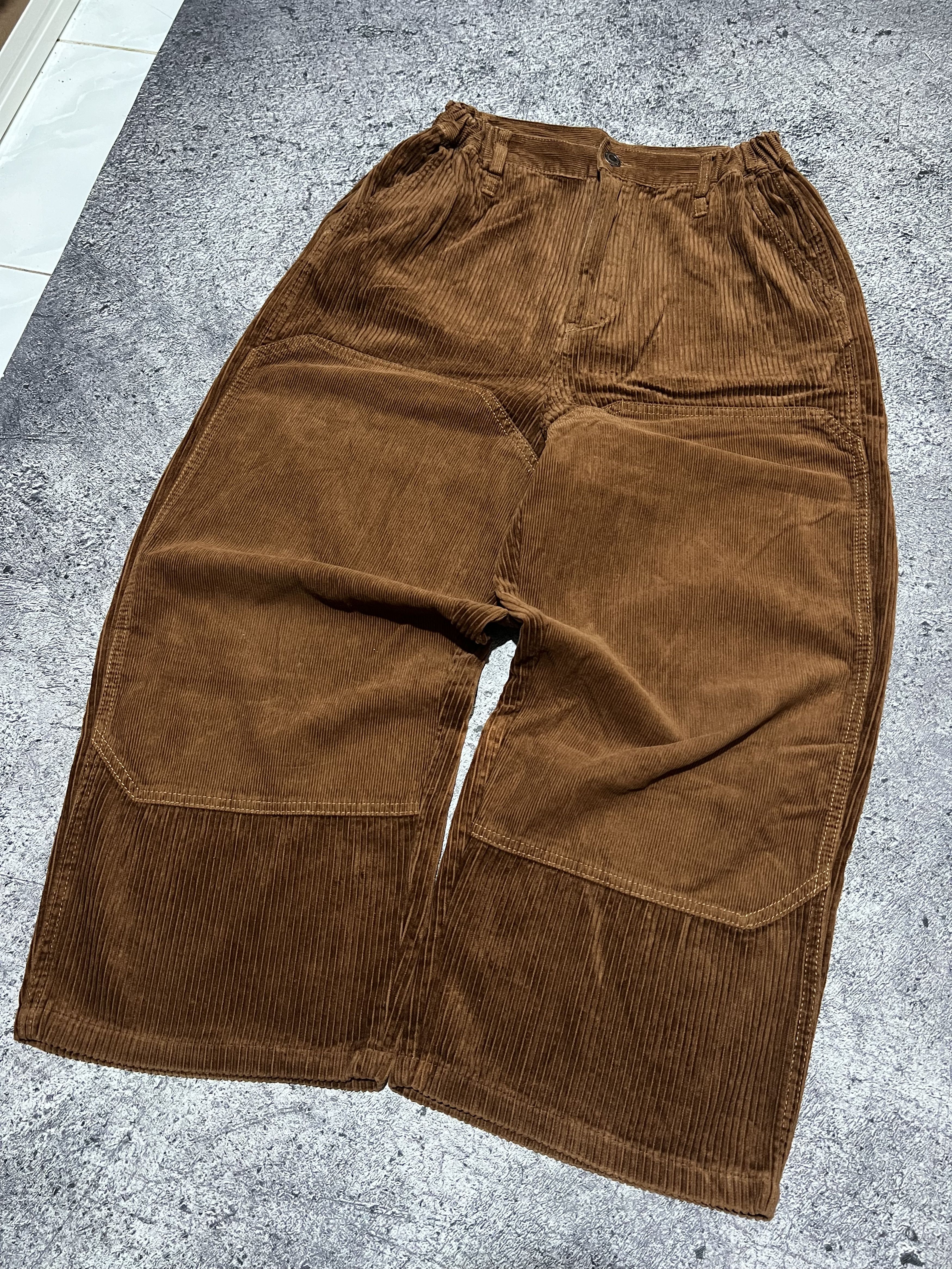 Japanese Brand 2000s Archival Niko Y's Junya Cdg Wide Baggy Corduroy y2k Size US 26 / EU 42 - 1 Thumbnail