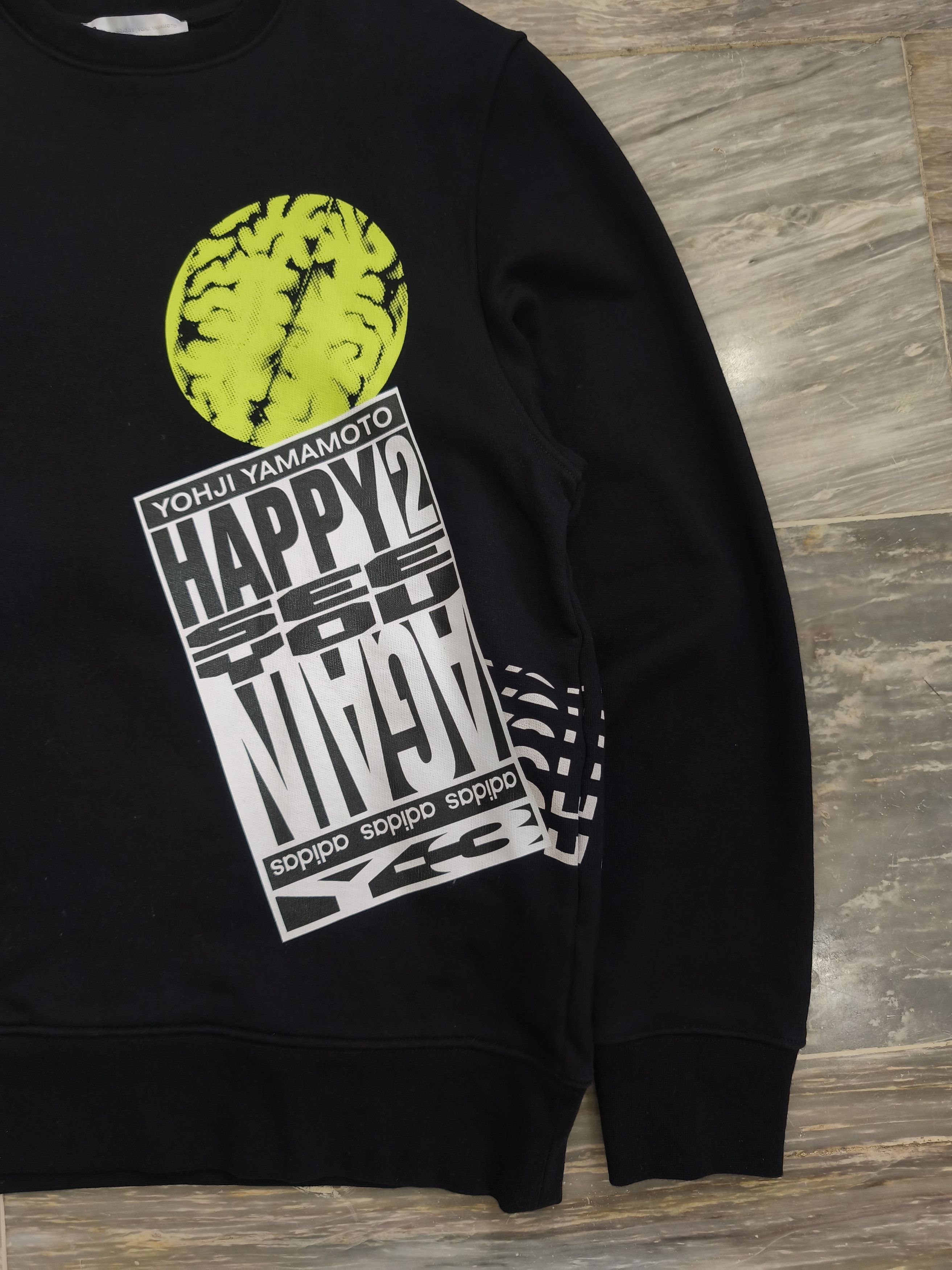 Y-3 Yohji Yamamoto Y-3 OPTIMISTIC ILLUSIONS SWEATSHIRT Size US M / EU 48-50 / 2 - 3 Thumbnail