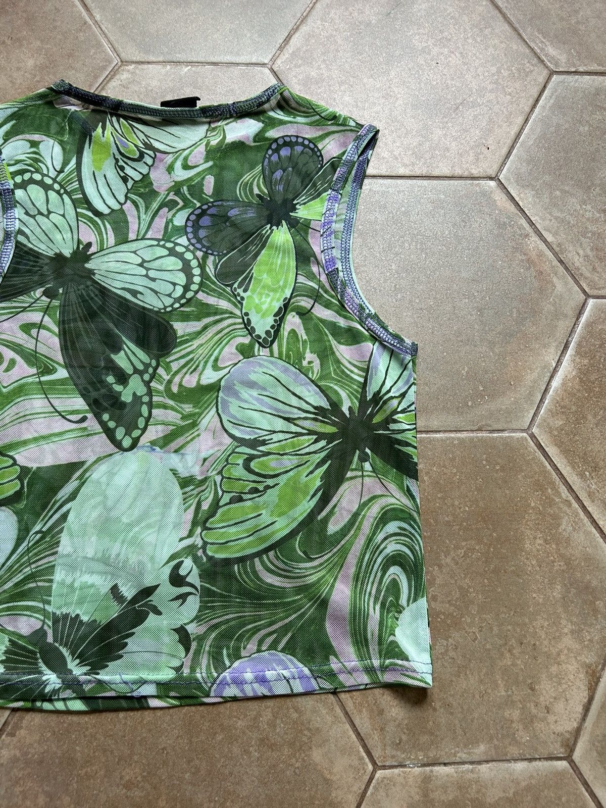 Japanese Brand × Urban Outfitters VINTAGE MESH TOP SHIRT Size S / US 4 / IT 40 - 7 Thumbnail