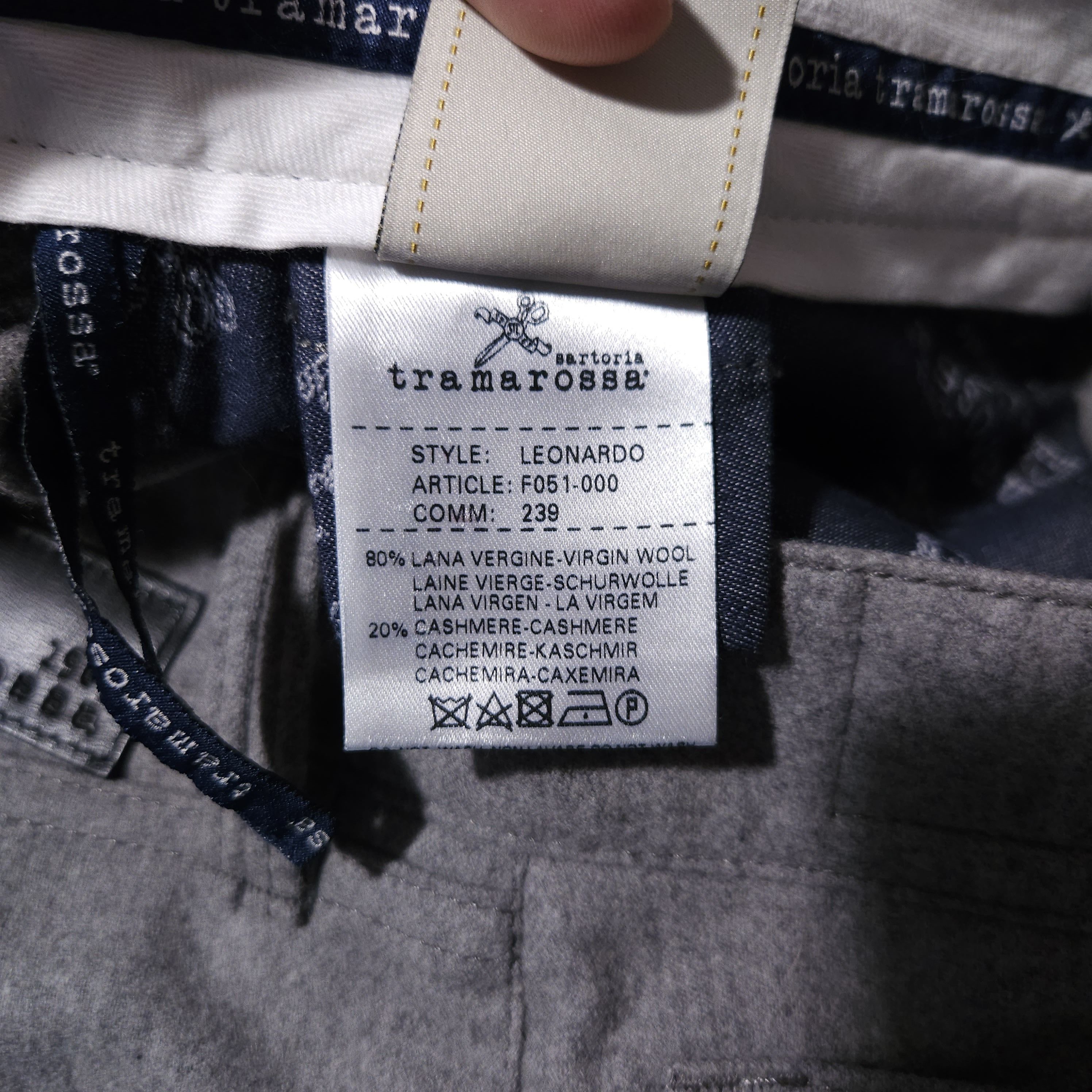 Other Sartoria Tramarossa Leonardo Wool Cashmere Pants Slim 32x34 Size US 32 / EU 48 - 7 Thumbnail