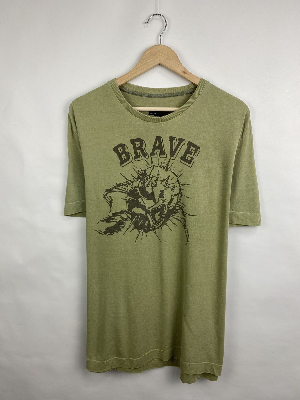 Diesel 🇺🇸 Vintage 90s Diesel Brave Military style Big logo T-Shirt Size US XL / EU 56 / 4 - 3 Thumbnail