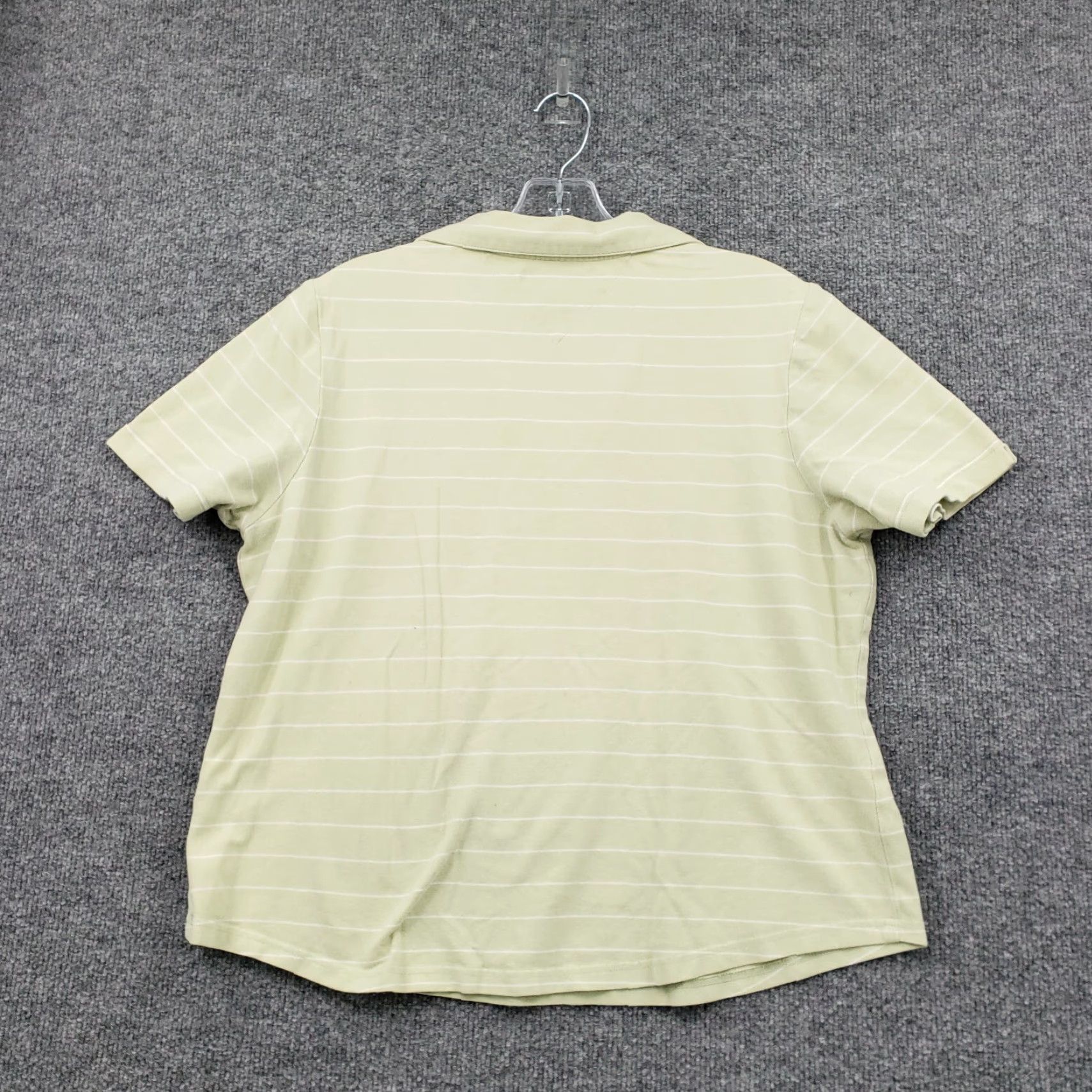 Tommy Hilfiger Tommy Hilfiger Golf Polo Shirt Womens L Green Striped Short Sleeves Polo Size L / US 10 / IT 46 - 2 Thumbnail
