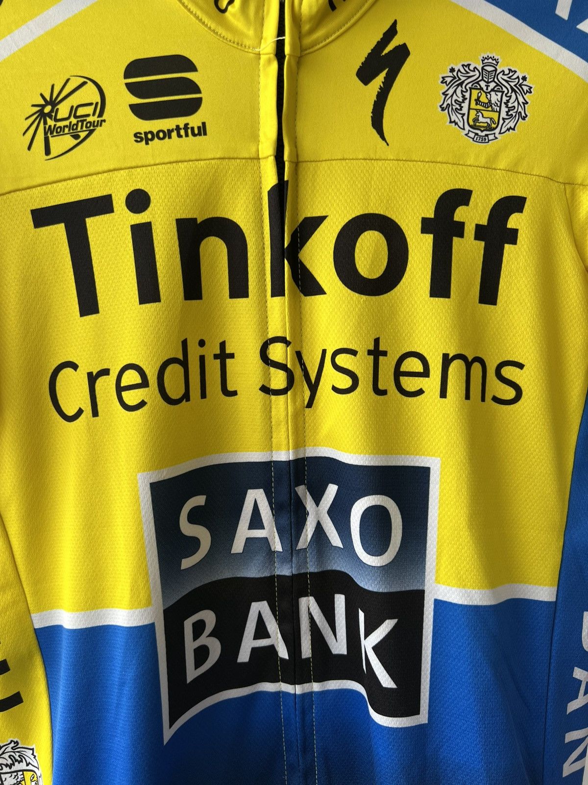 Other TINKOFF SAXO BANK TEAM UCI WORLD TOUR CYCLING JERSEY Size US L / EU 52-54 / 3 - 4 Thumbnail