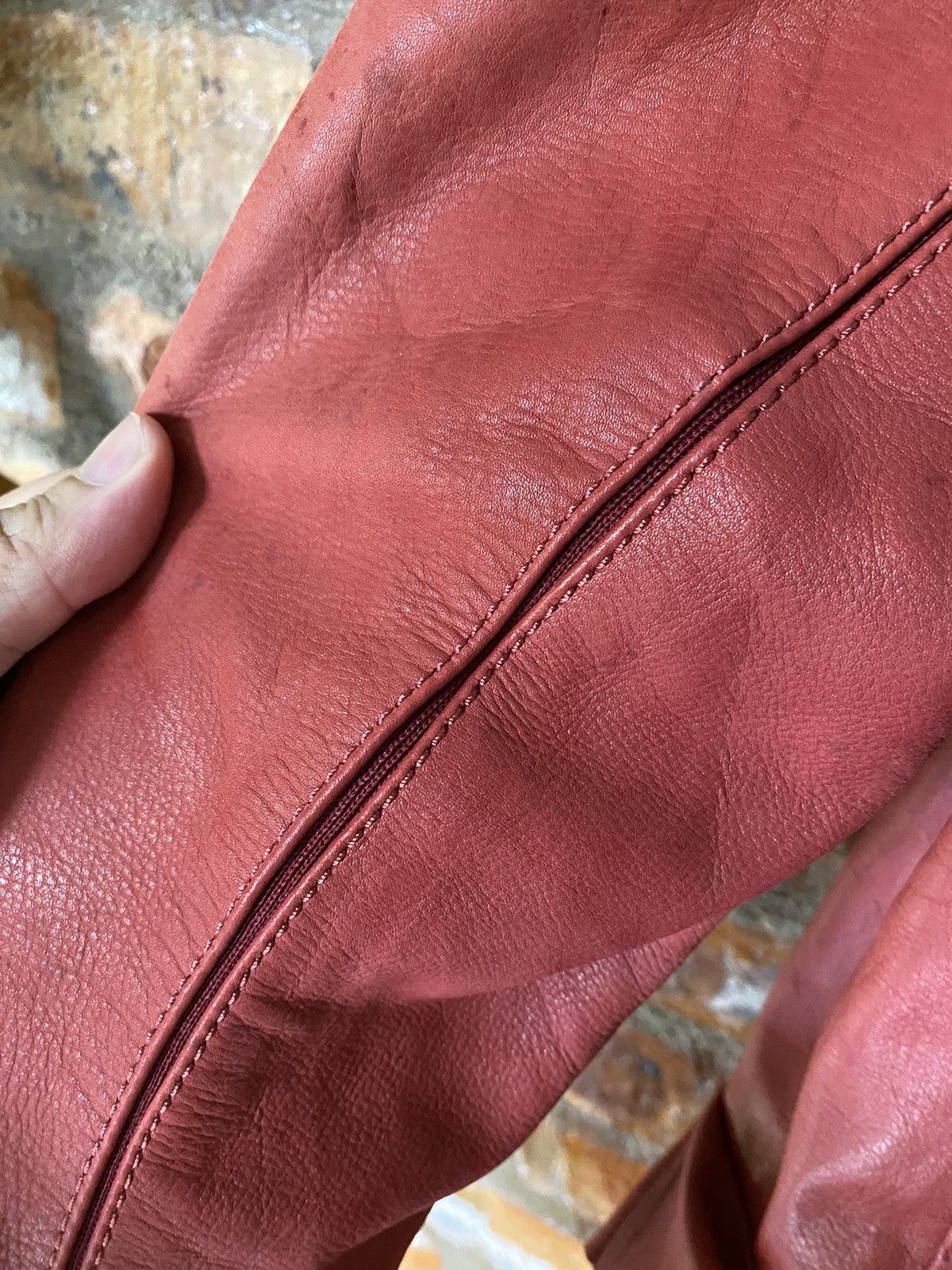 Yohan Serfaty AW2009 iconic Yohan red Leather jacket y/project Size US M / EU 48-50 / 2 - 12 Thumbnail