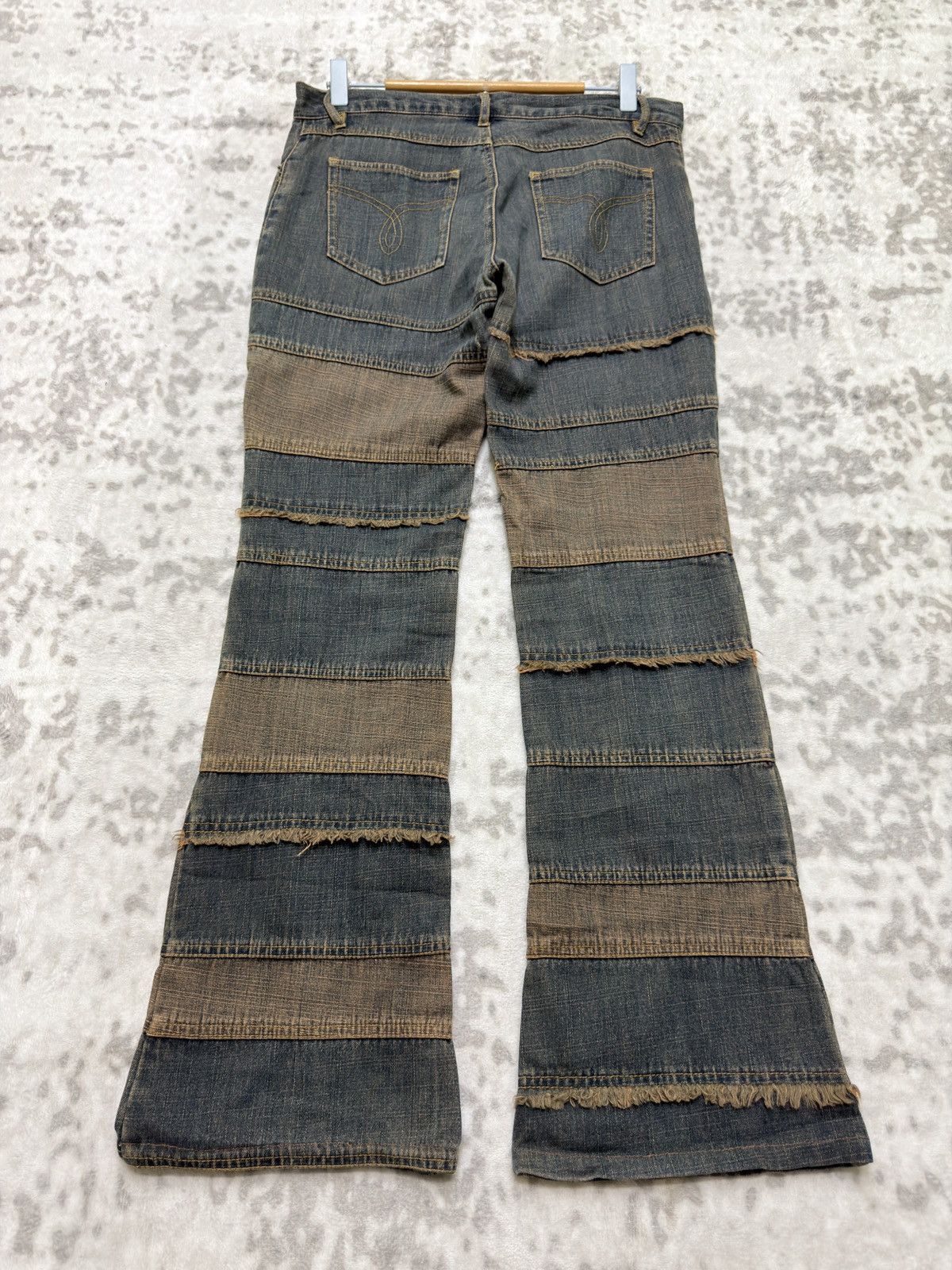 Hysteric Glamour Hagi Patchwork Flared Y2K Grunge Denim Size US 30 / EU 46 - 2 Thumbnail