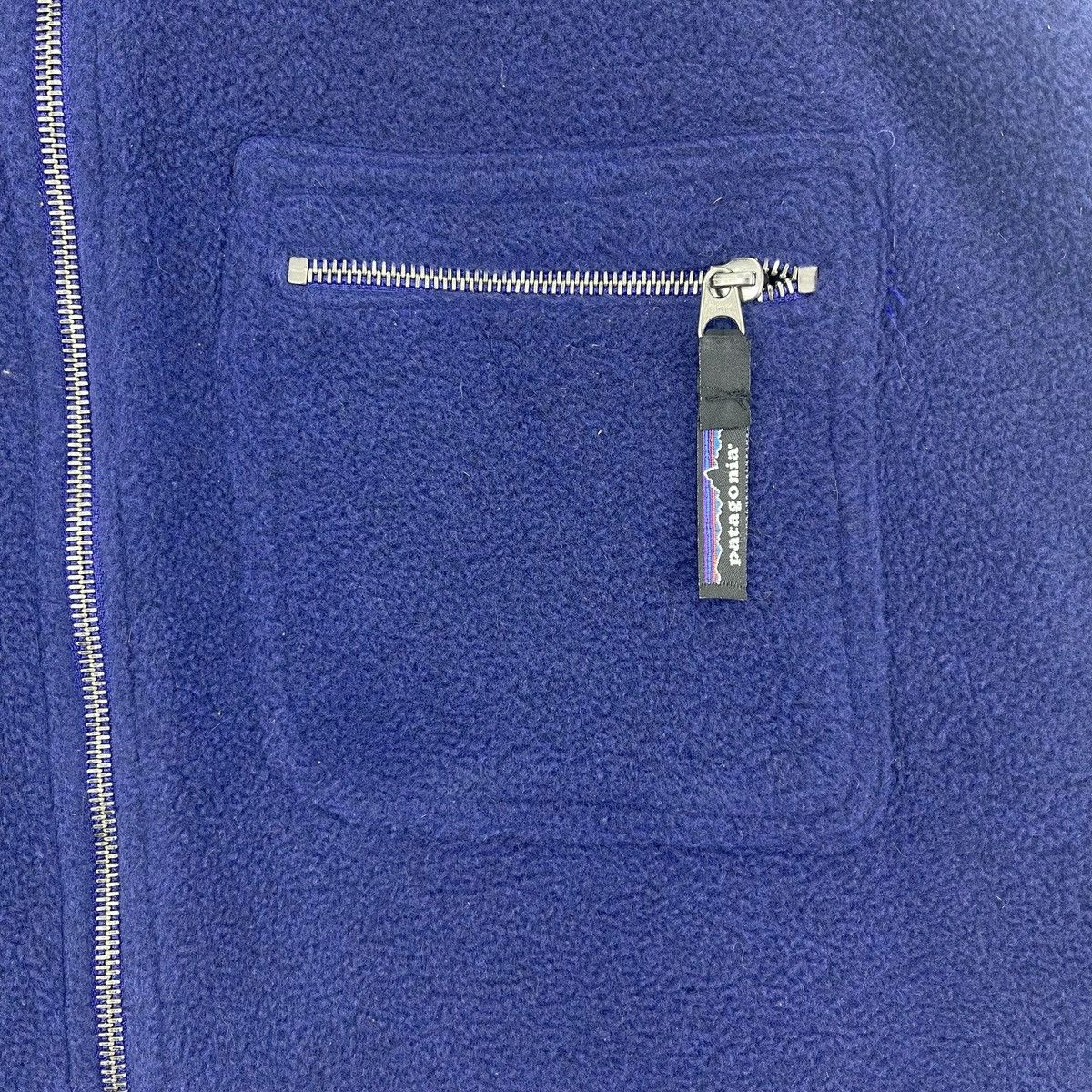 Patagonia × Vintage 1999 Patagonia Navy Blue Fleece Zipper Jacket Size US L / EU 52-54 / 3 - 8 Thumbnail