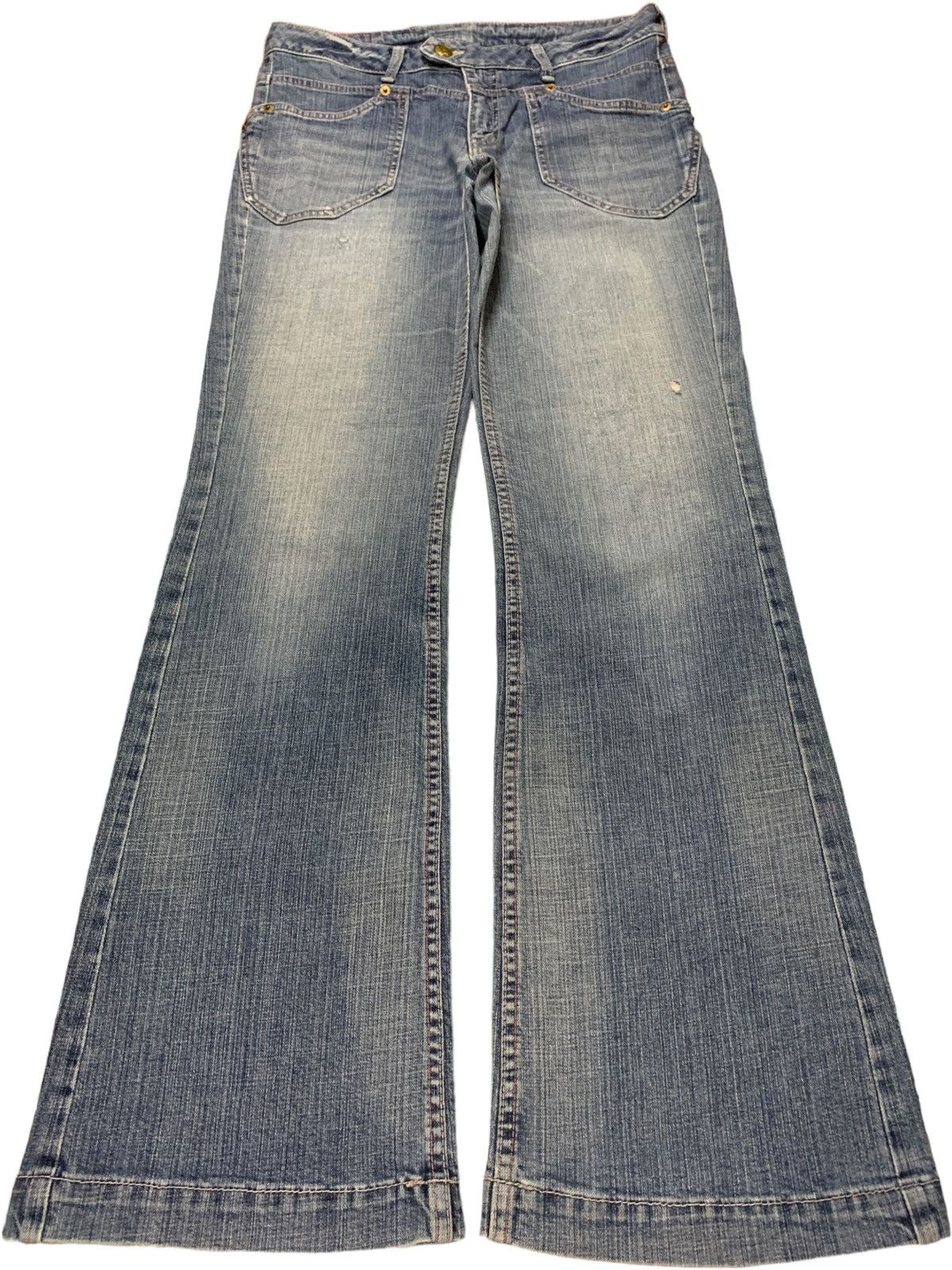 Japanese Brand Vintage Japanese Brand Faded Wash Flare Style Jeans Size 31" - 1 Thumbnail