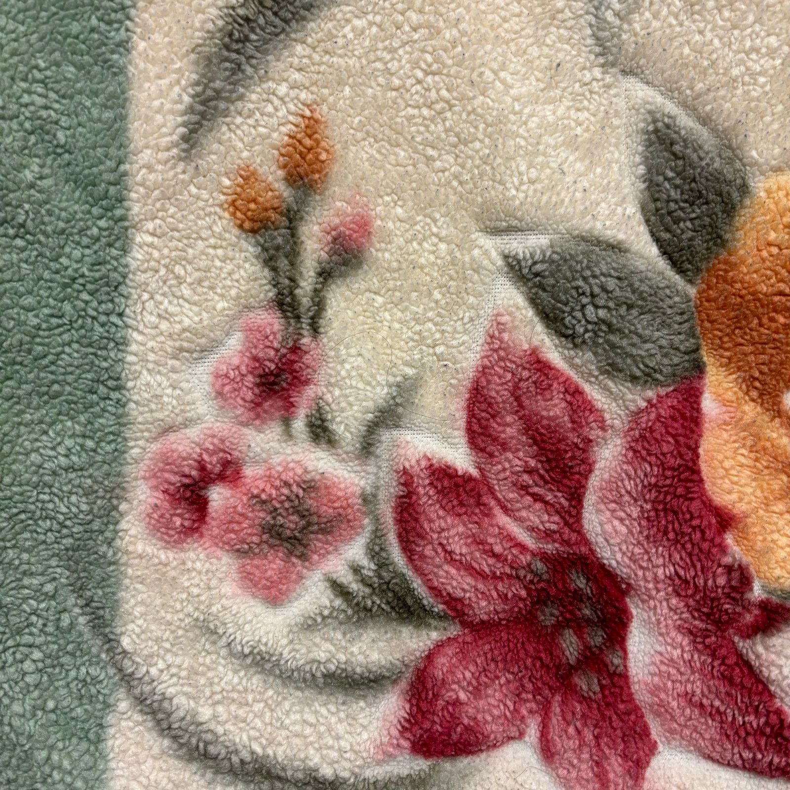 Other Vintage Gold Crown Pillowcase Single Burnout Floral Teddy Size ONE SIZE - 10 Thumbnail