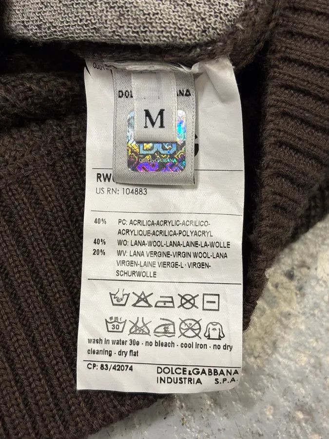 Dolce & Gabbana 2000s Dolce & Gabbana Grey Cardigan Sweater Size US M / EU 48-50 / 2 - 11 Thumbnail