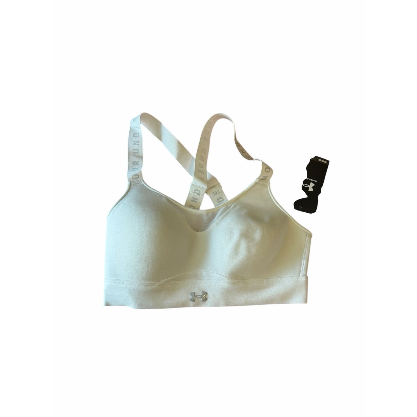 Under Armour Under Armour White Gray Ultra Light Support Foam Padding Bra Size ONE SIZE - 2 Thumbnail