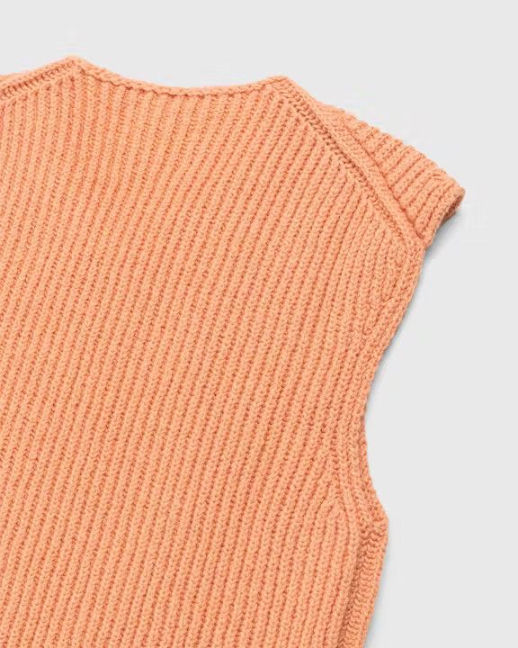 Jil Sander o1y1124 Sleeveless Sweater in Light Orange Size US S / EU 44-46 / 1 - 4 Thumbnail