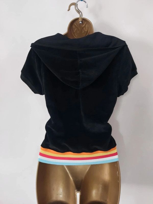 Vintage Vintage Short sleeve hoodie Size M / US 6-8 / IT 42-44 - 4 Thumbnail
