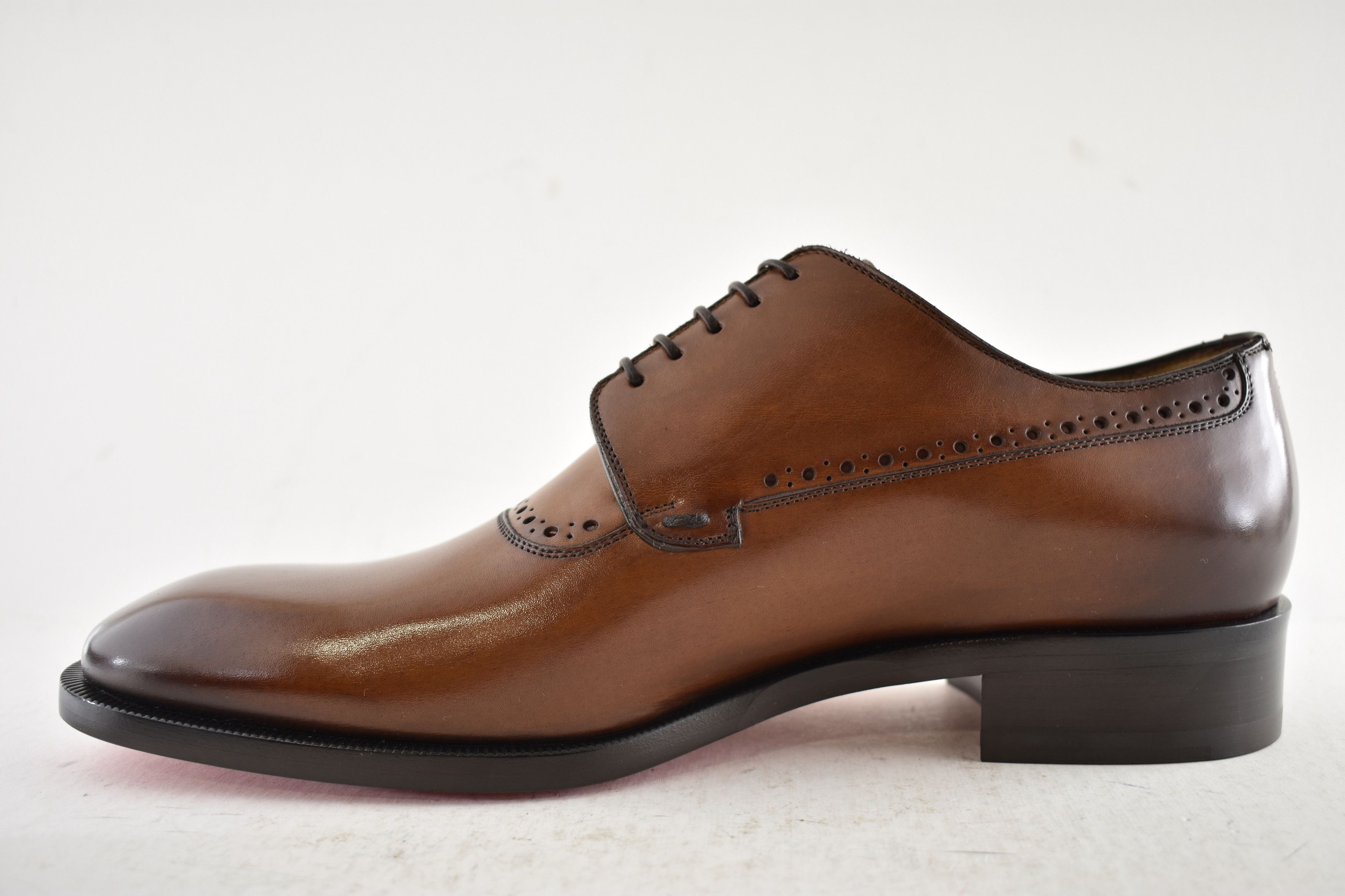 Christian Louboutin Sartoby Flat Brown Leather Dress Oxford Derby Loafer 45 12 Size US 12 / EU 45 - 12 Thumbnail