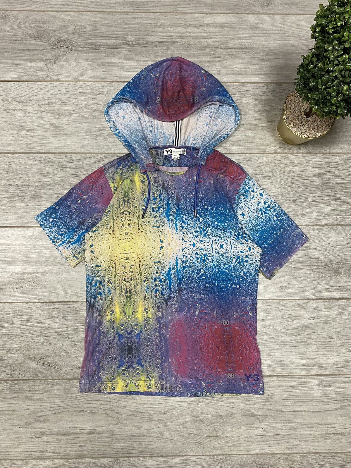 Yohji Yamamoto Y-3 Yohji Yamamoto x Adidas painted over print hoodie Size US S / EU 44-46 / 1 - 1 Thumbnail
