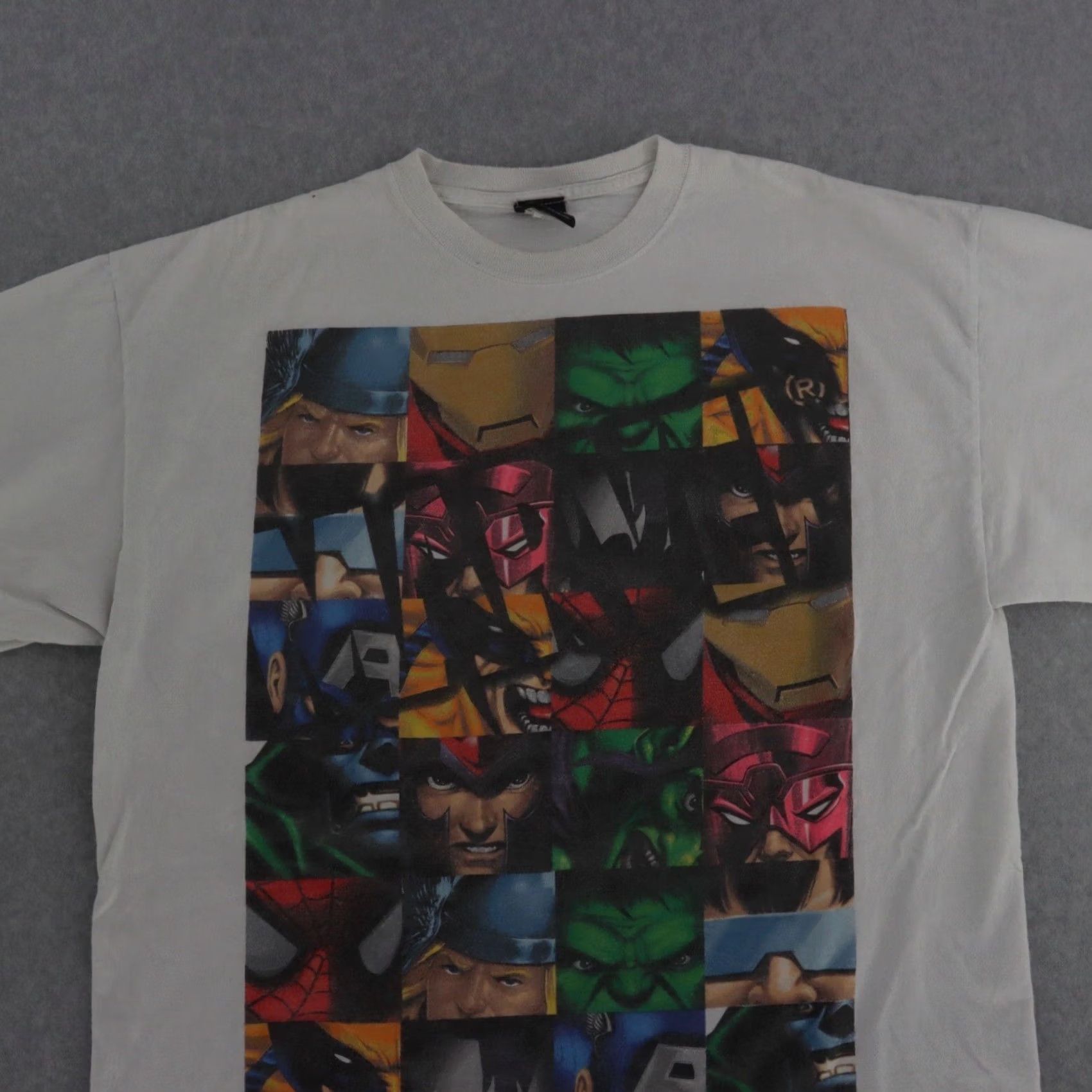 Vintage Marvel Mad Engine White TShirt Heroes FULL CAST Mens XL Gallactus Doom Shirt Shirt Mens XL White Marvel Mad Engine Size US XL / EU 56 / 4 - 4 Thumbnail