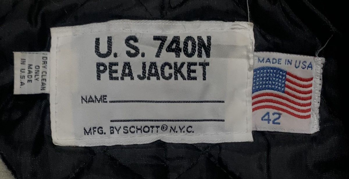 Schott Vintage U.S. 740N Schott N.Y.C Wool Pea Coat Jacket Size US L / EU 52-54 / 3 - 6 Thumbnail
