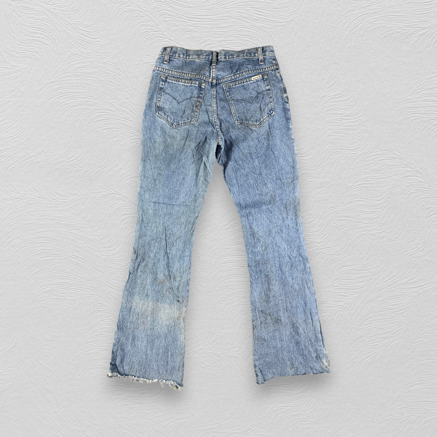 Japanese Brand Vintage 90s Japanese Brand Blue Flared Jeans KJ2083 Size US 31 - 2 Thumbnail
