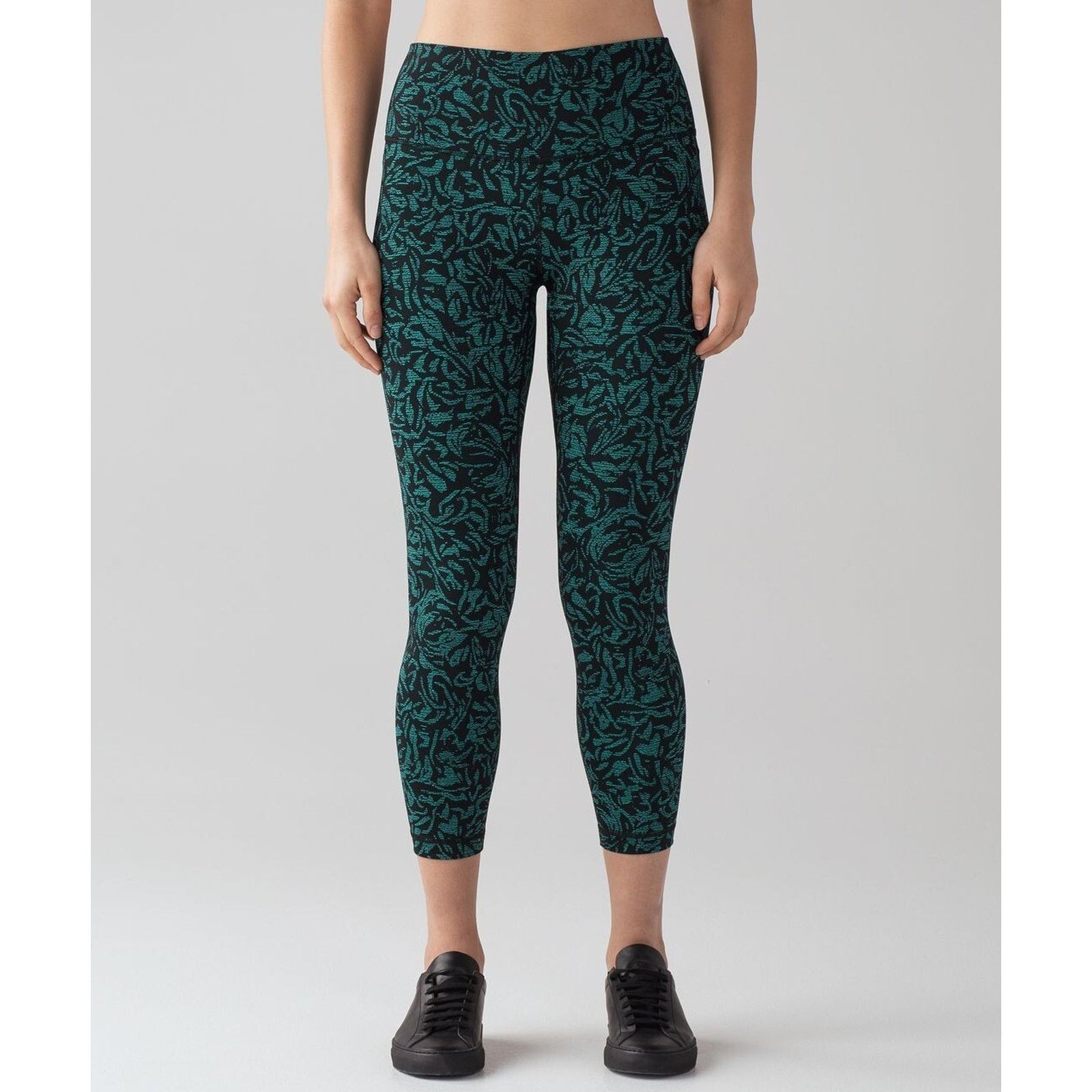 Lululemon Lululemon Wunder Under Thrive Viridian Green Black 4 A000905 Size 27" / US 4 / IT 40 - 1 Thumbnail